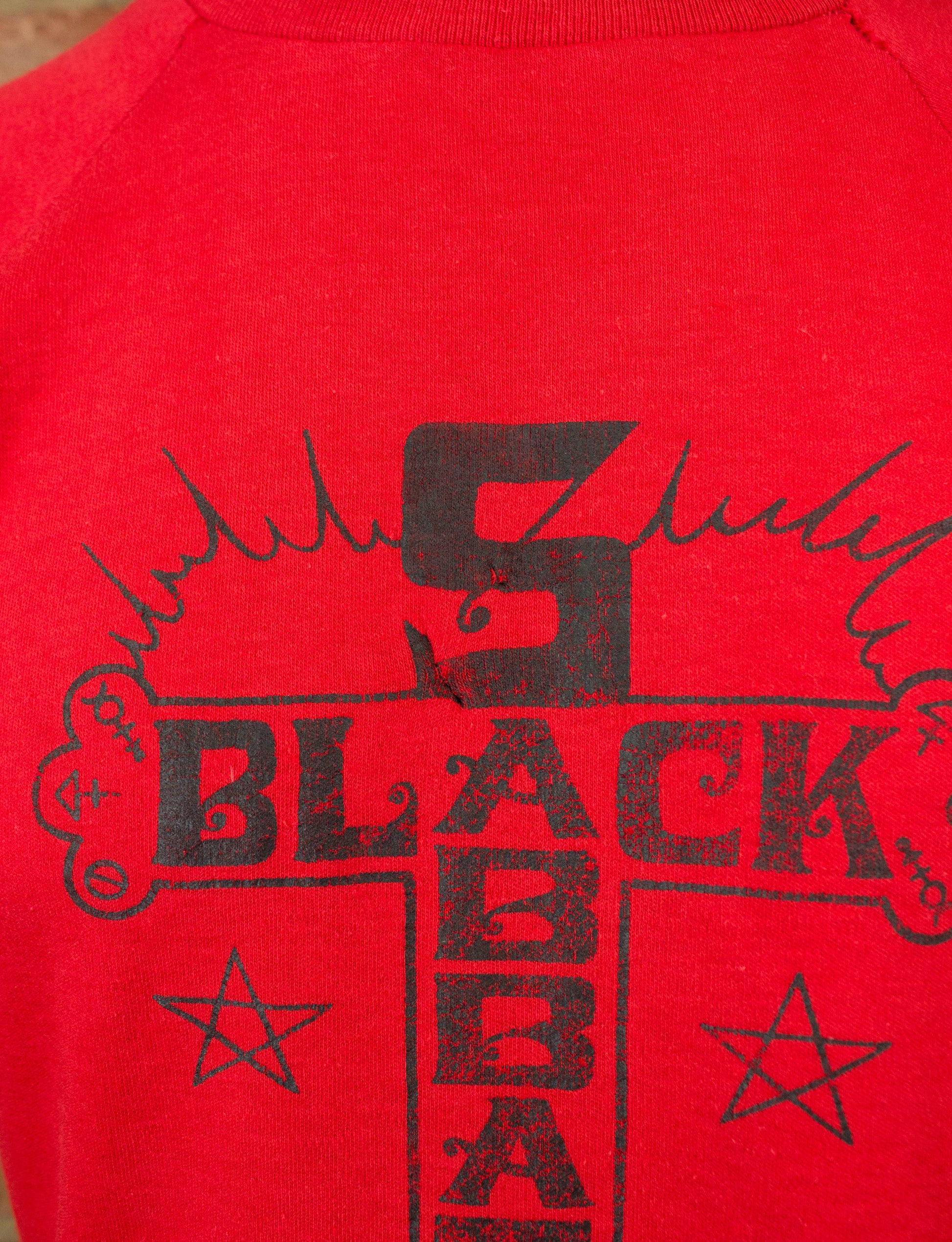 Vintage Black Sabbath Concert T Shirt 70s Cross European Bootleg Raglan Sleeve Medium