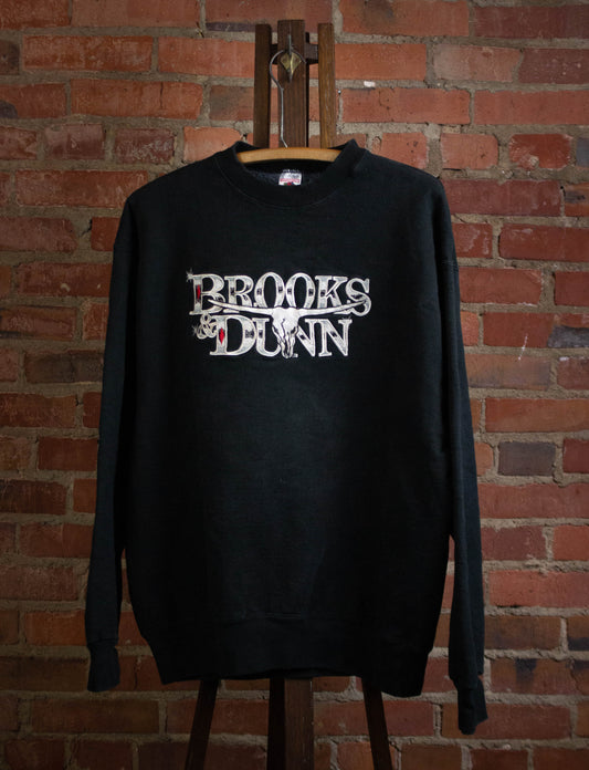 Vintage Brooks and Dunn Concert Sweatshirt 90s Black XL