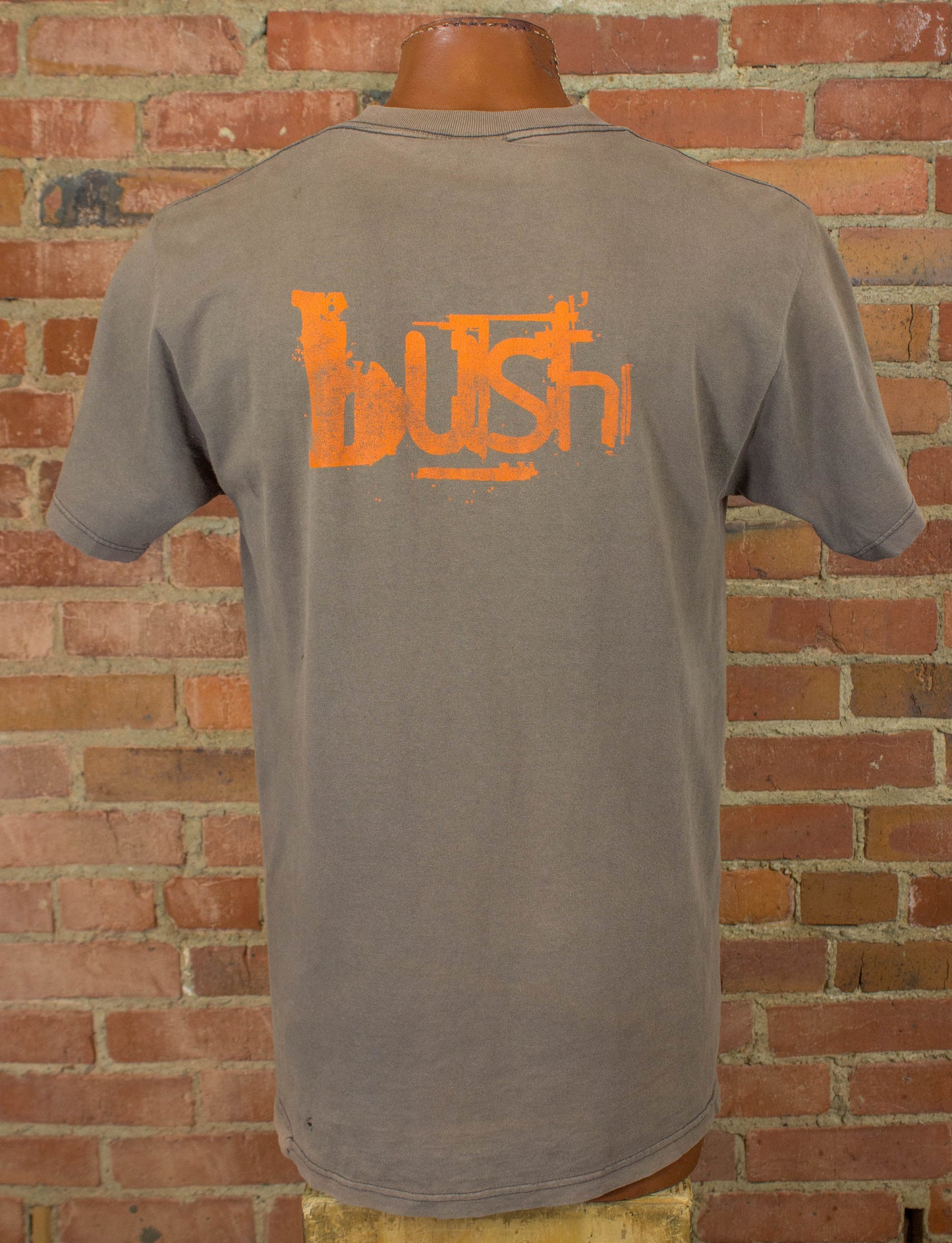 Vintage Bush Concert T Shirt 1996 Razorblade Suitcase Brown and Orange Large