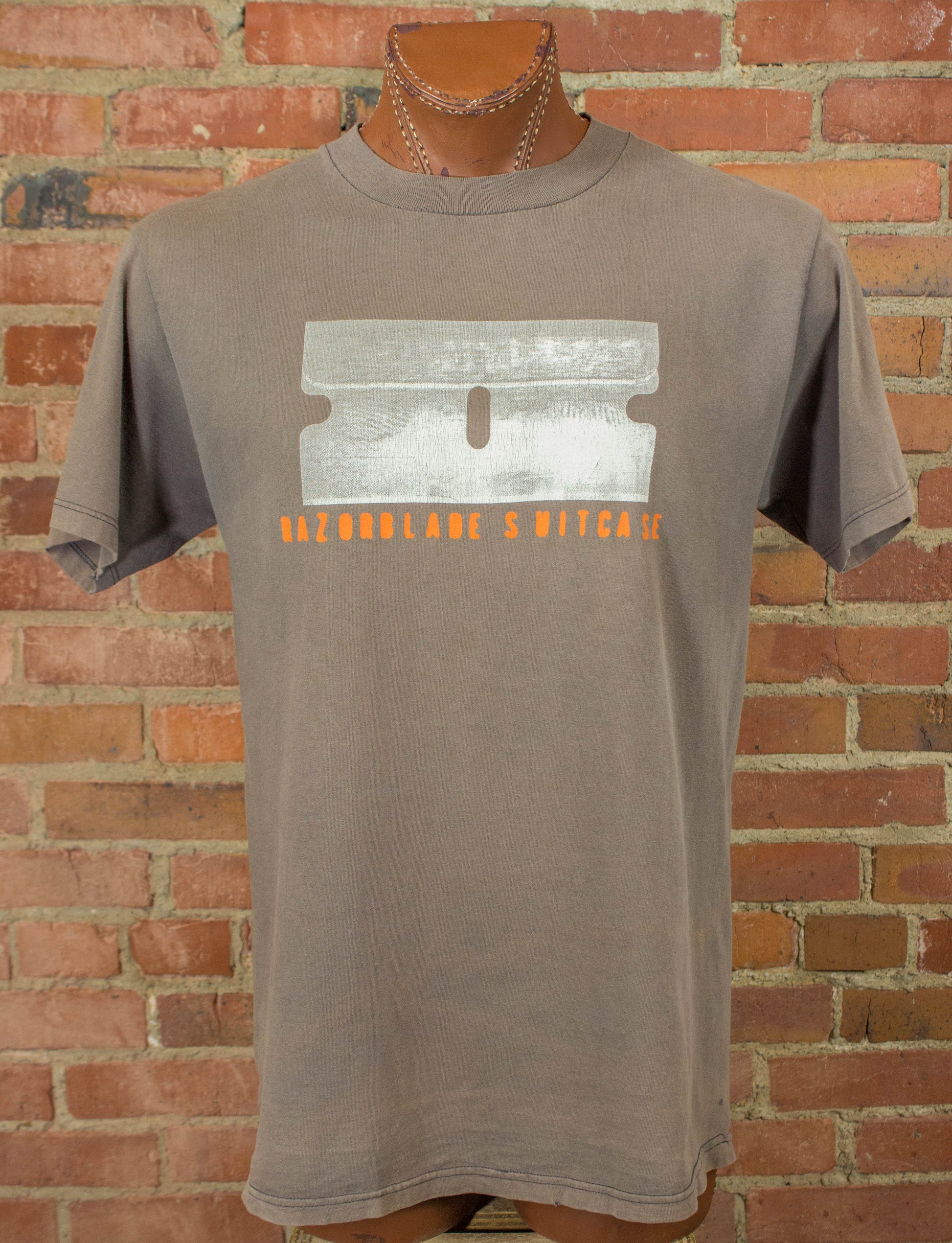 Vintage Bush Concert T Shirt 1996 Razorblade Suitcase Brown and Orange Large