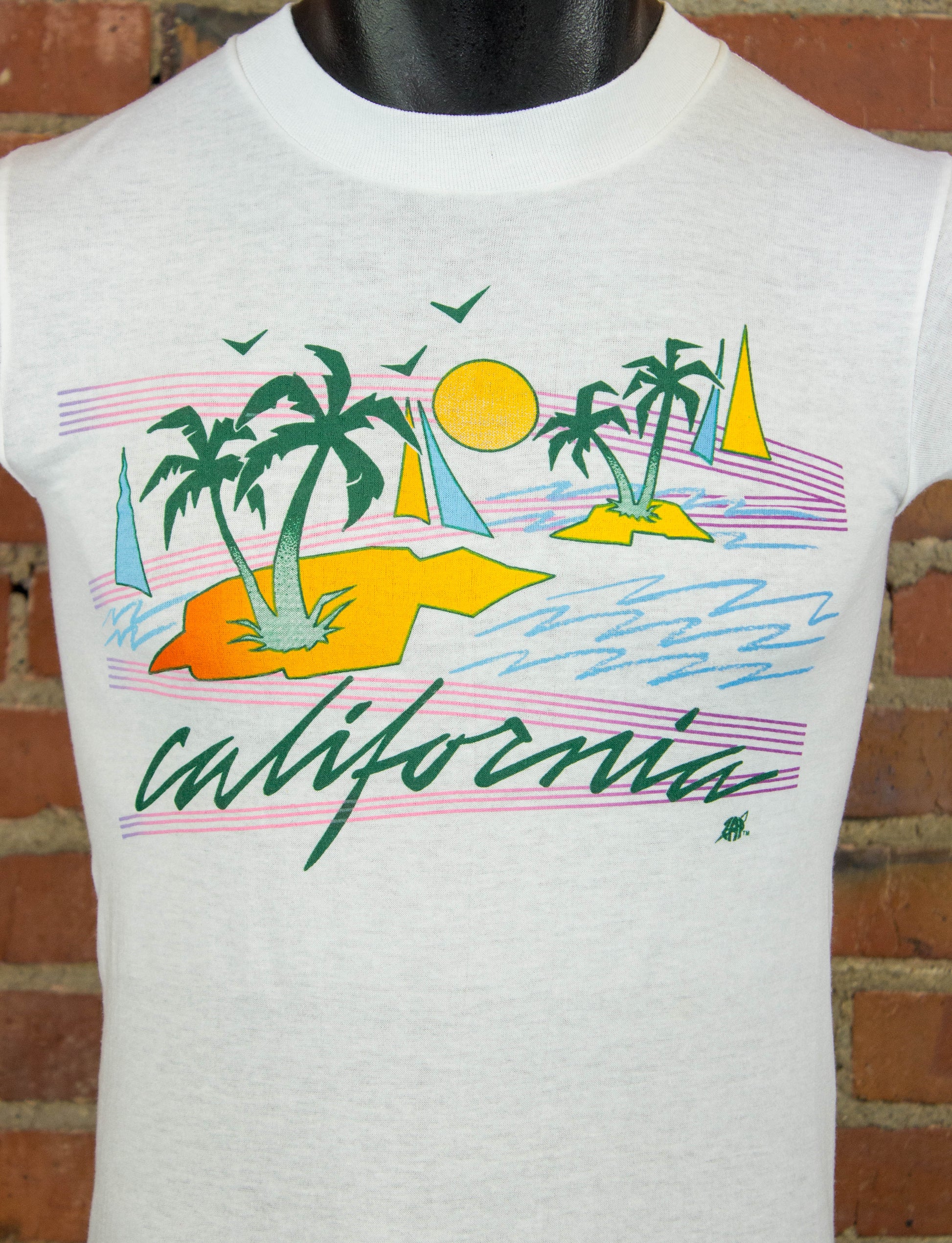 Vintage Tee Shirt Ca Vintage California Beach Graphic T Shirt 80s