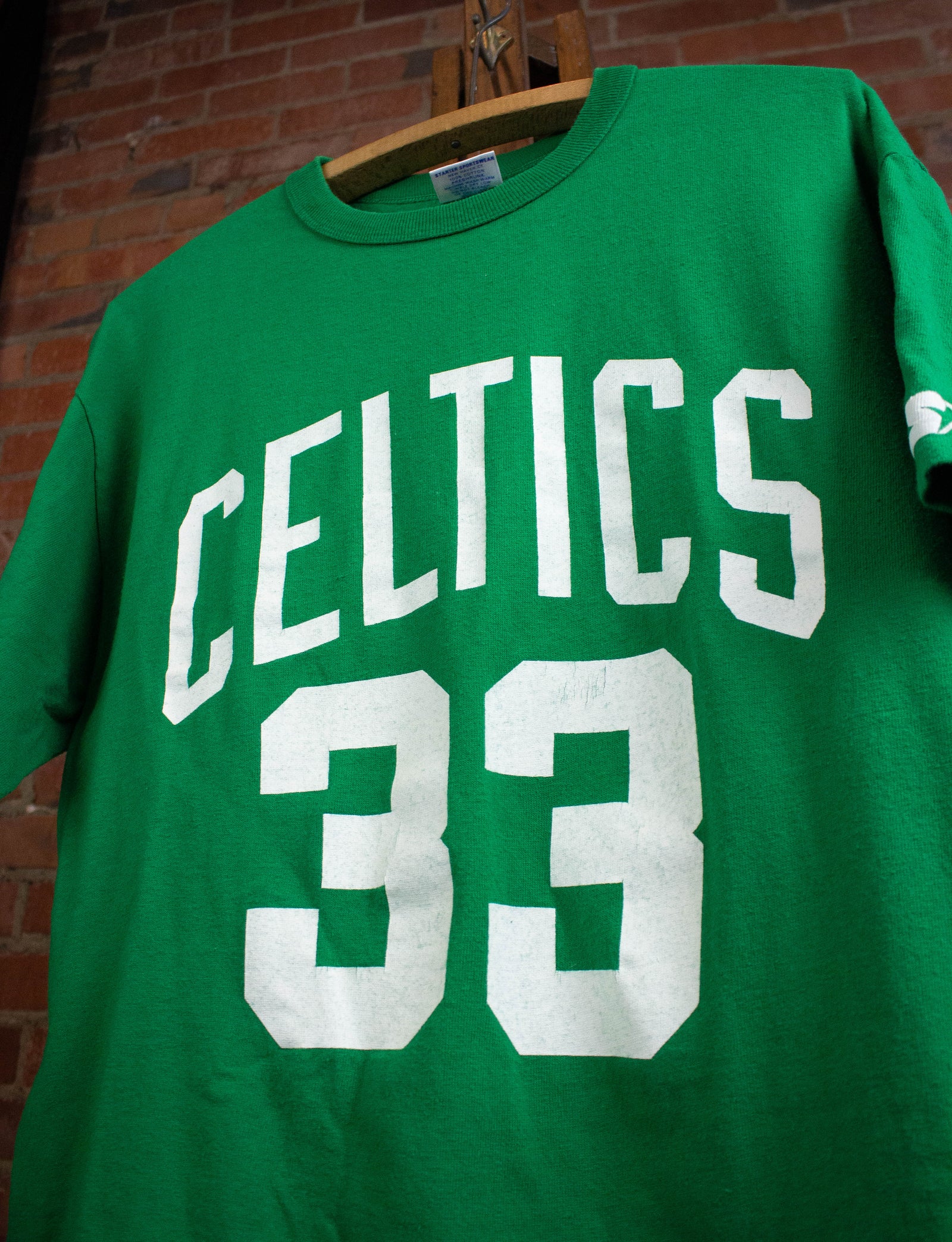 33 LARRY BIRD Boston Celtics NBA Forward Green S-K Throwback Jersey