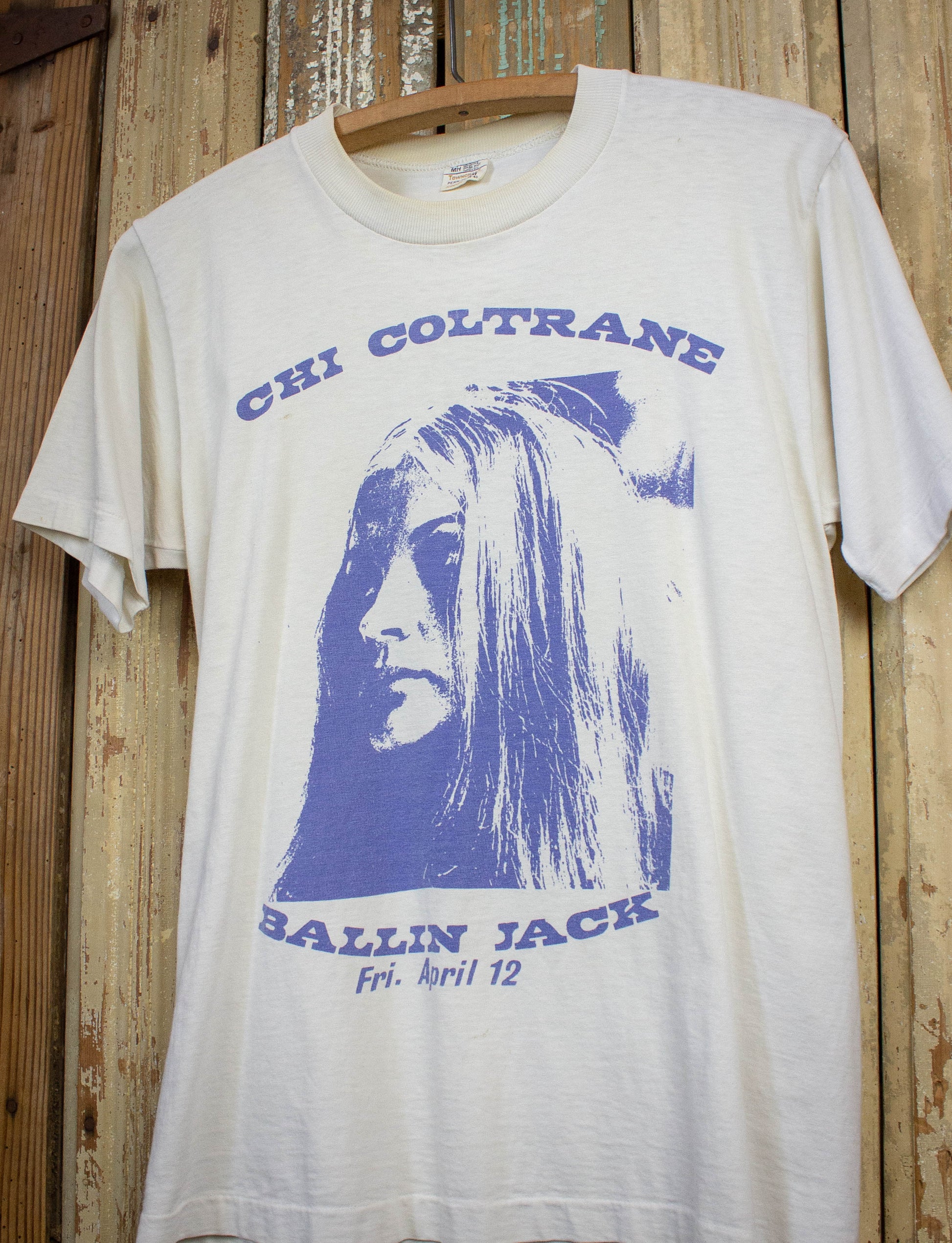 Vintage Chi Coltrane Ballin Jack Concert T Shirt 70s White Small