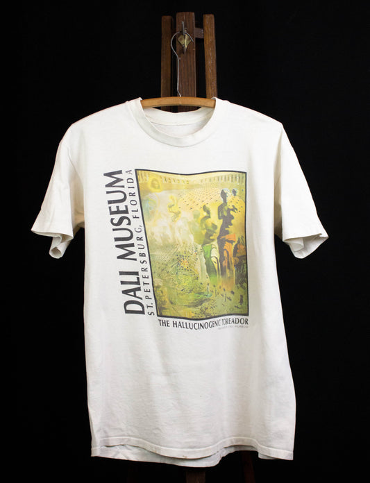 Vintage Salvador Dali Museum The Hallucinogenic Toreador Graphic Art T Shirt White Large
