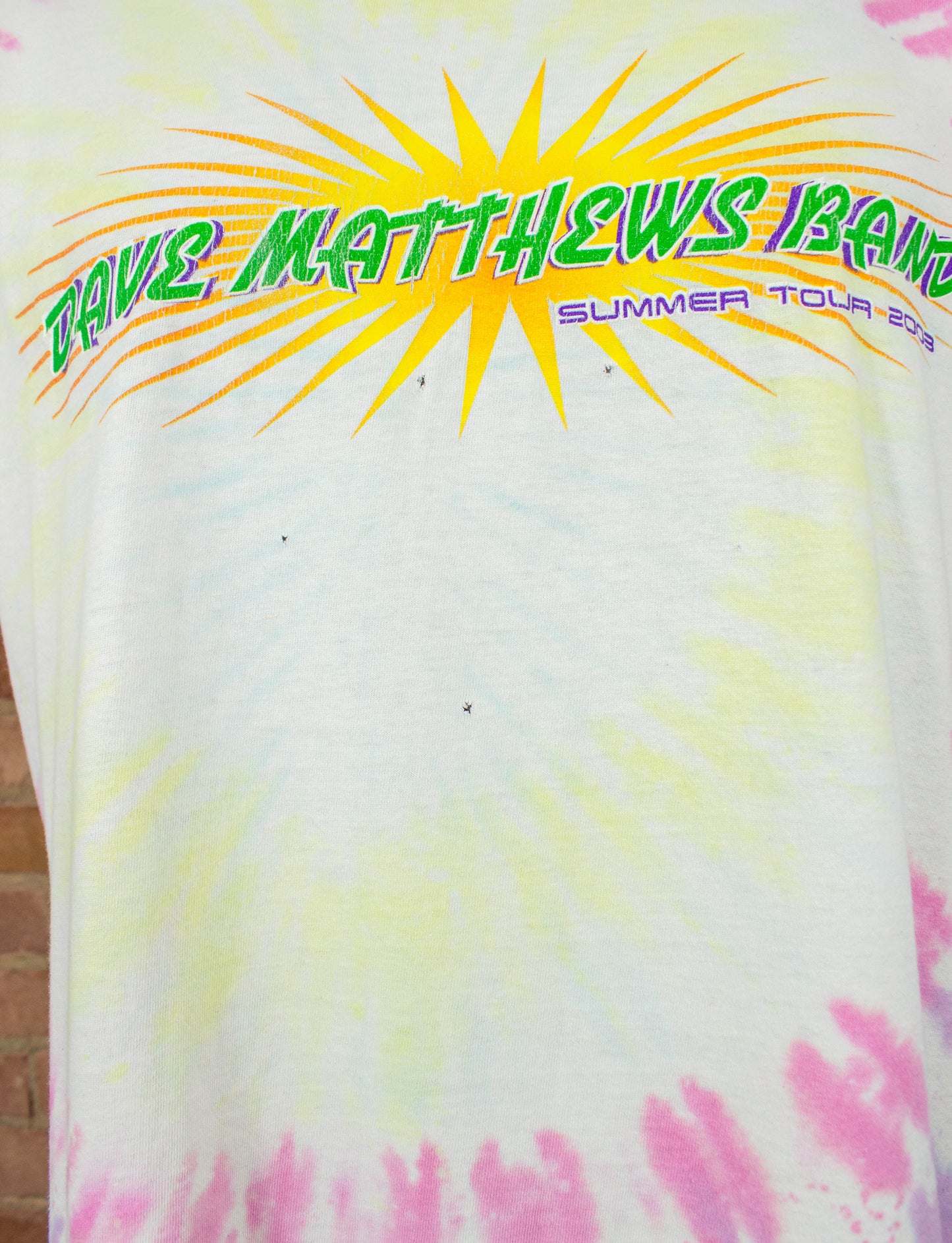 Vintage Dave Matthews Band Concert T Shirt 2003 Summer Tour Tie Dye Parking Lot Bootleg XL