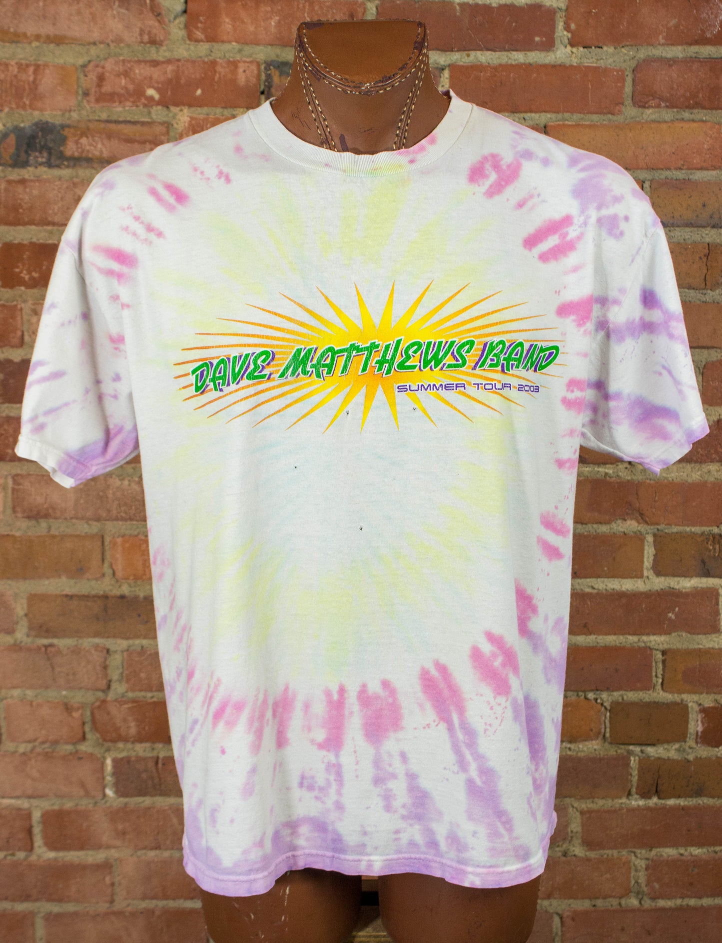 Vintage Dave Matthews Band Concert T Shirt 2003 Summer Tour Tie Dye Parking Lot Bootleg XL