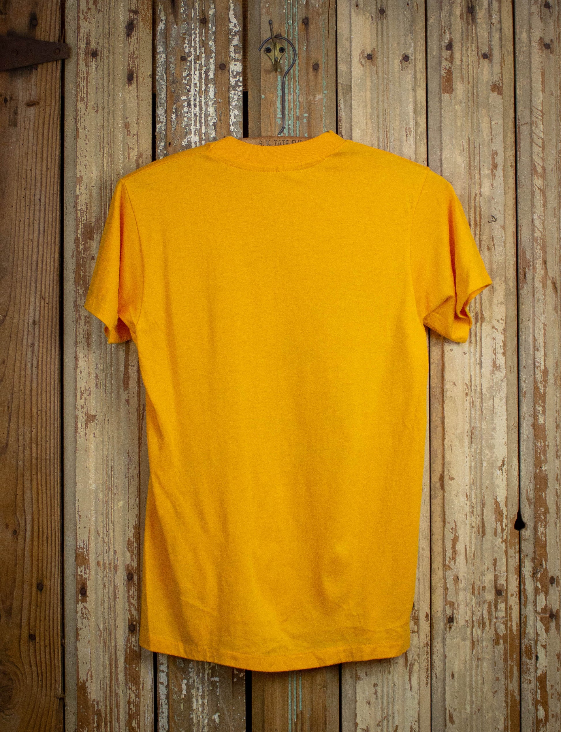 Vintage Deep Creek Tube Center Graphic T Shirt 80s Yellow Small