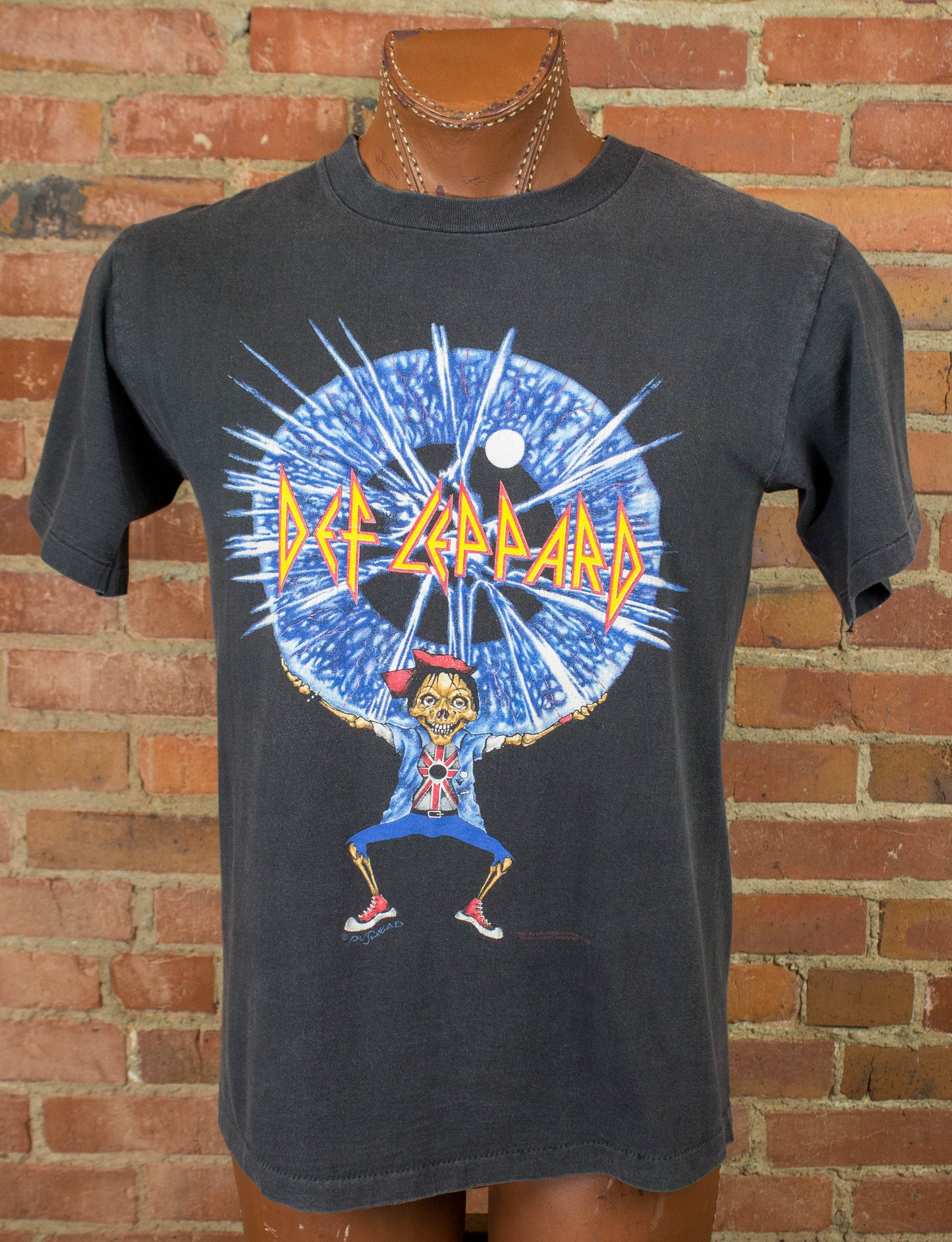 Vintage Def Leppard Concert T Shirt 1992 The Never Ending Weekend Tour Pushead Design Black Large
