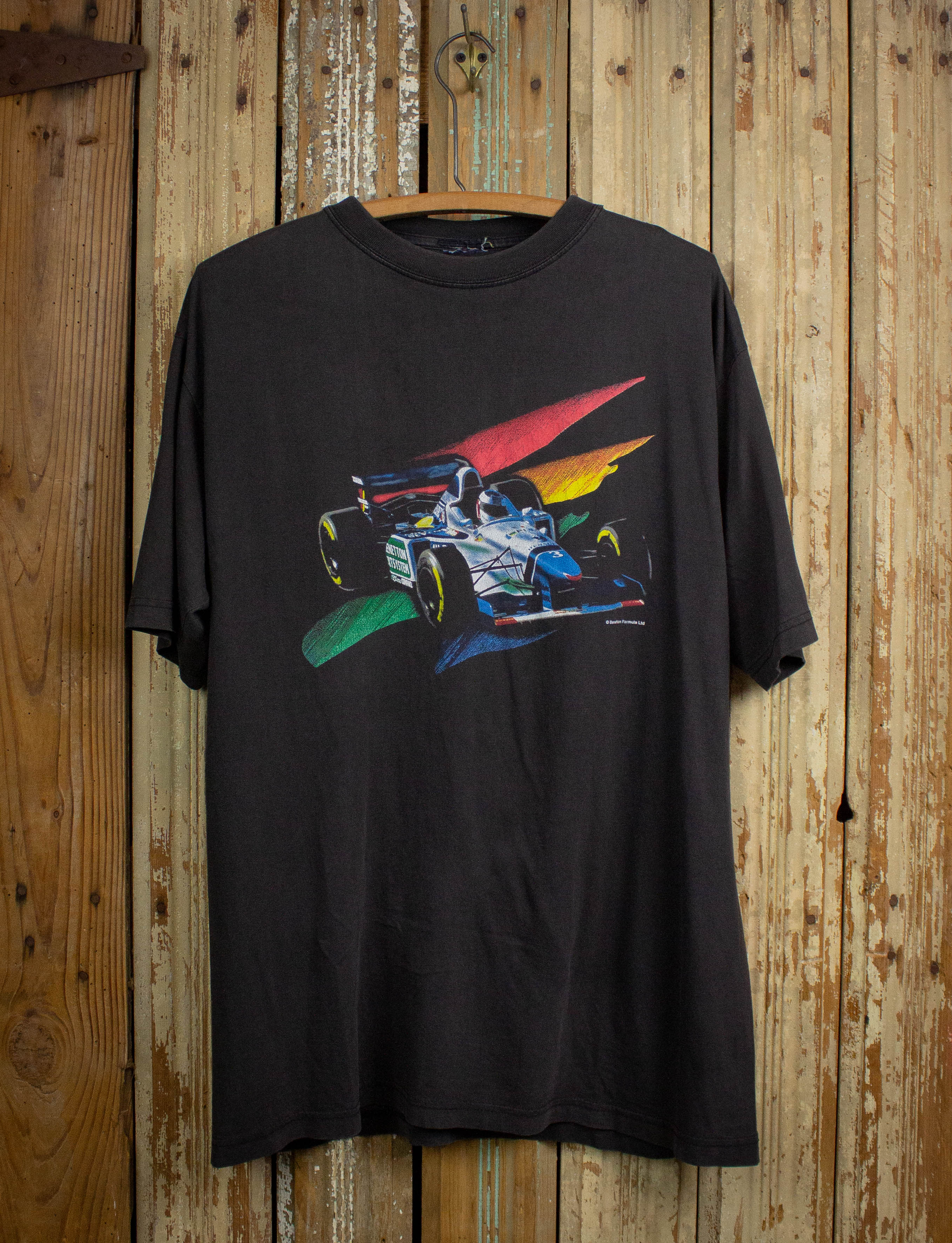Vintage Benetton Formula 1 Racing Graphic T Shirt 90s Black XL – Black Shag  Vintage
