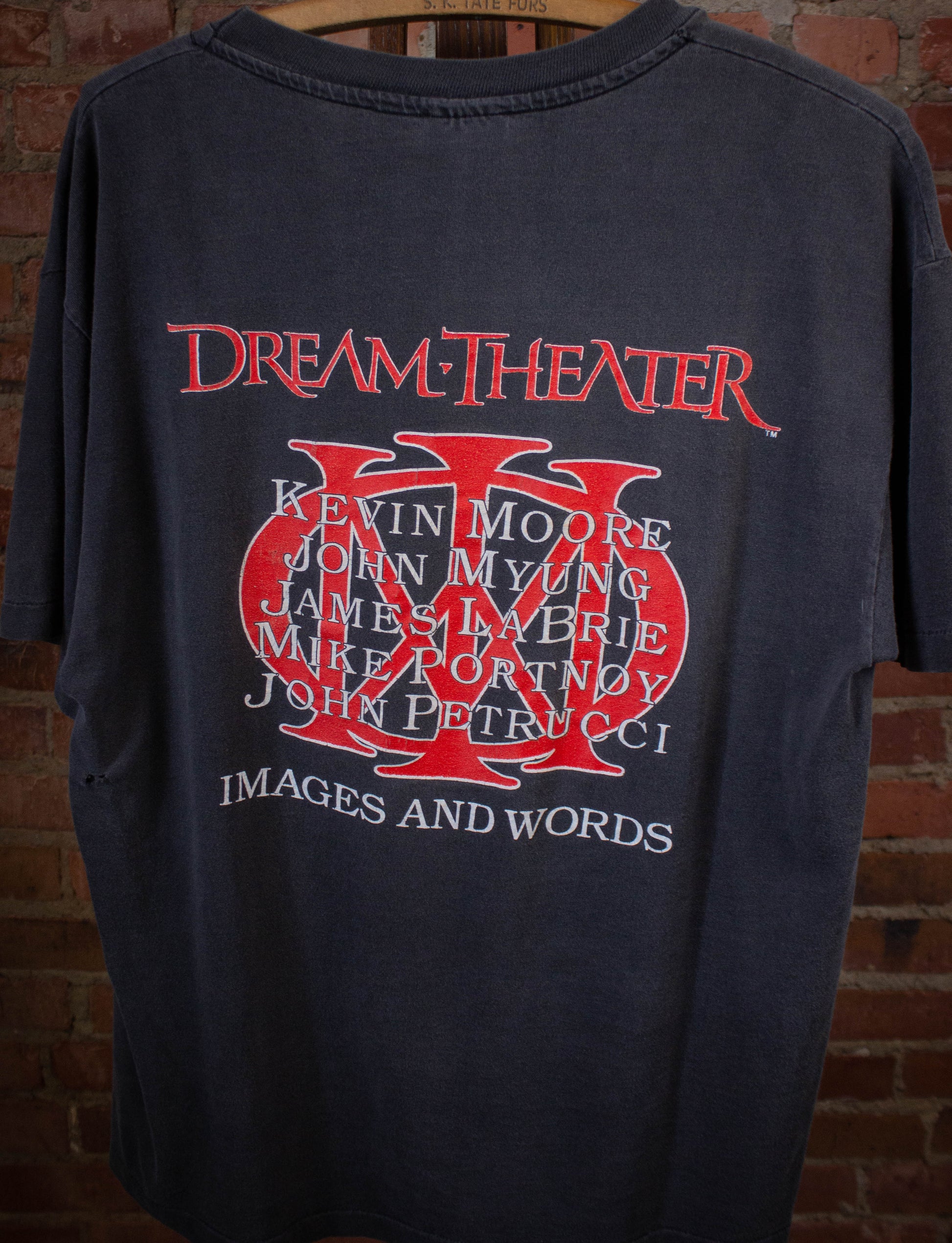 Vintage Dream Theatre Images and Words Concert T Shirt 1992 Black Large