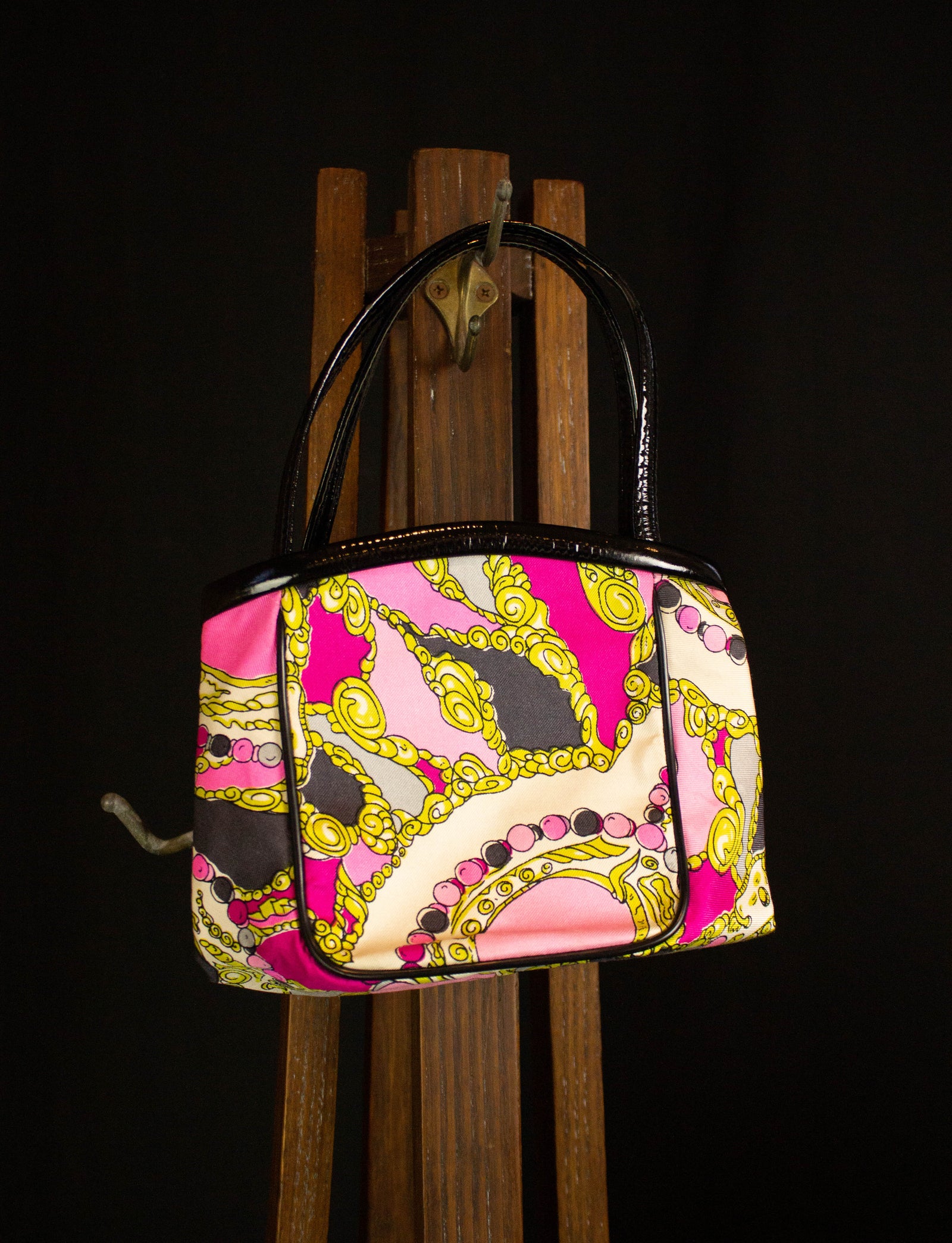 Rare Vintage EMILIO PUCCI BAGS by Jana Orchid Pink Velveteen 