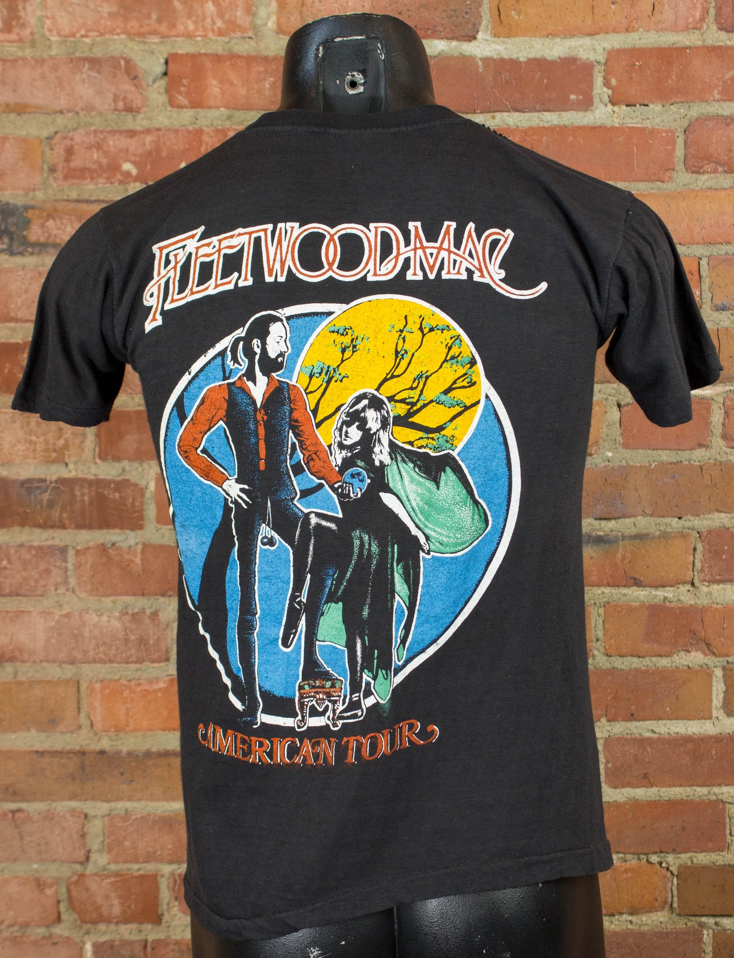 Vintage Fleetwood Mac Concert T Shirt 1978 Rumours American Tour Parking Lot Bootleg Black Small