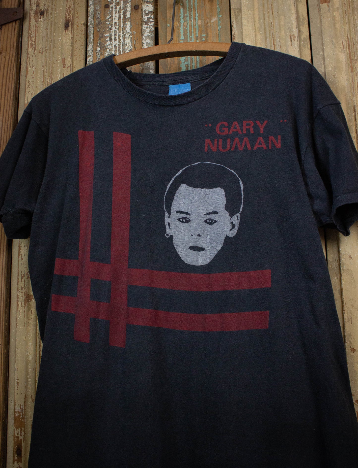 Vintage Gary Numan Telekon Tour Concert T Shirt 1980 Black Large