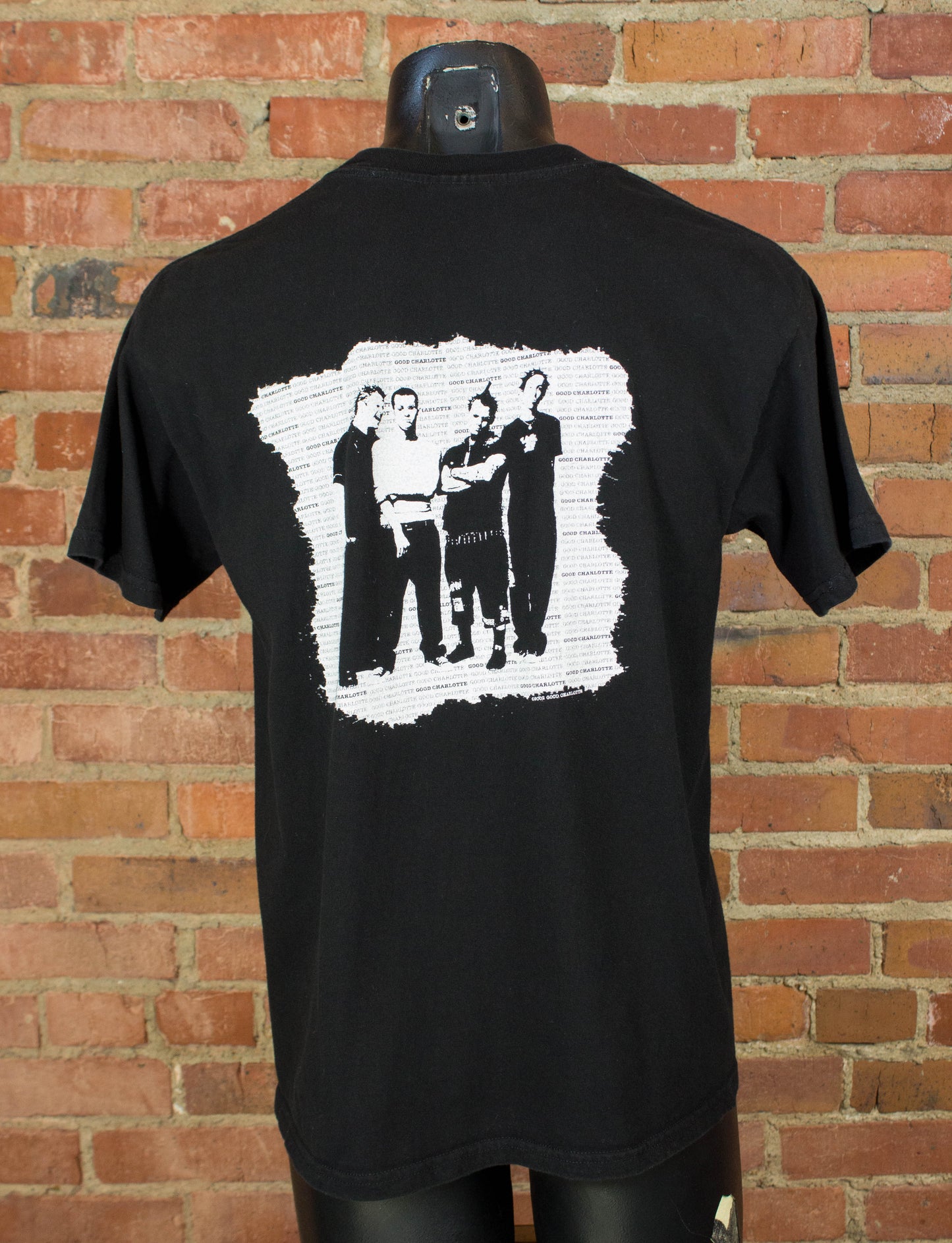 Vintage Good Charlotte Concert T Shirt 2003 Old English Logo Band Members Medium