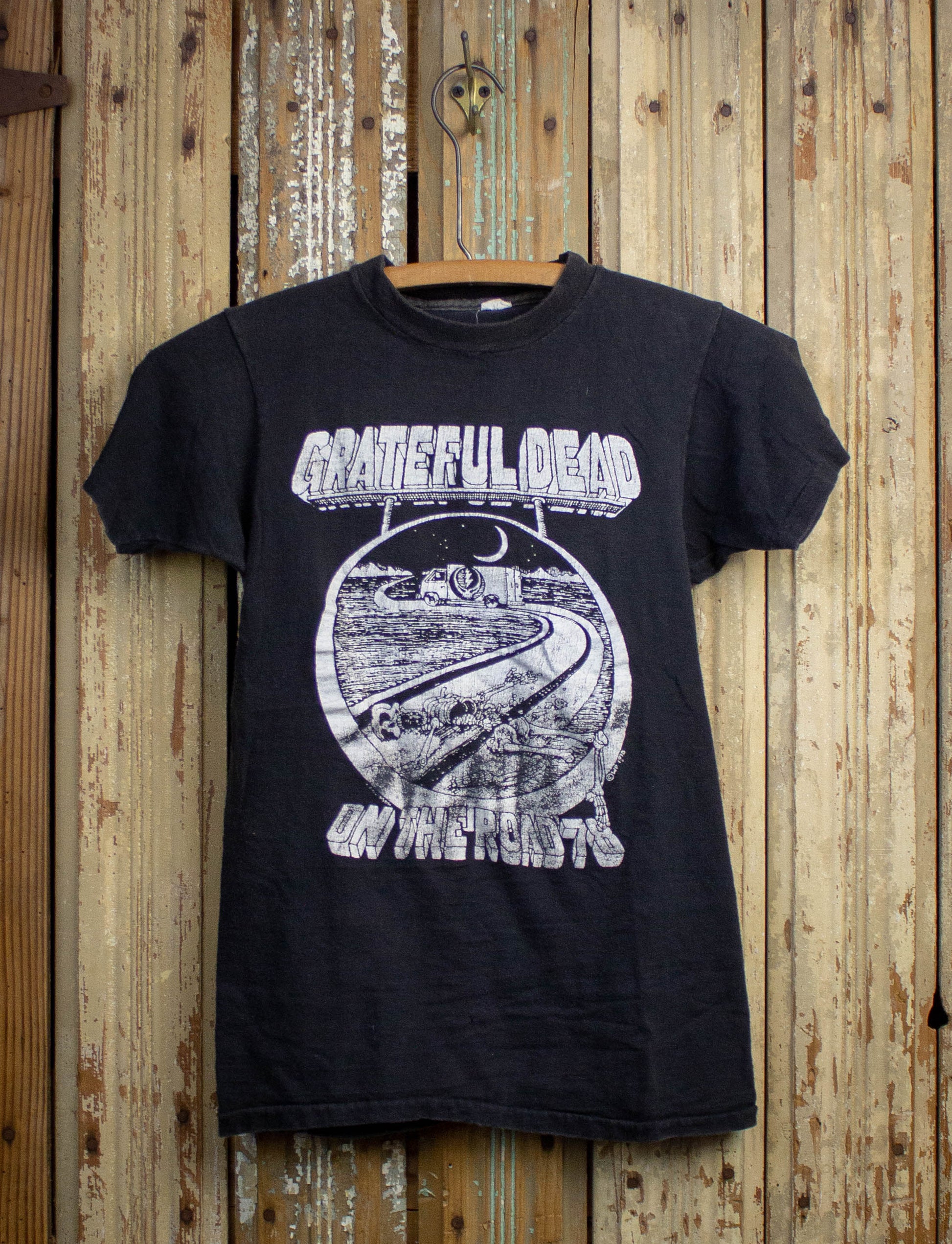 Vintage Grateful Dead On The Road Concert T Shirt 1978 Black XS
