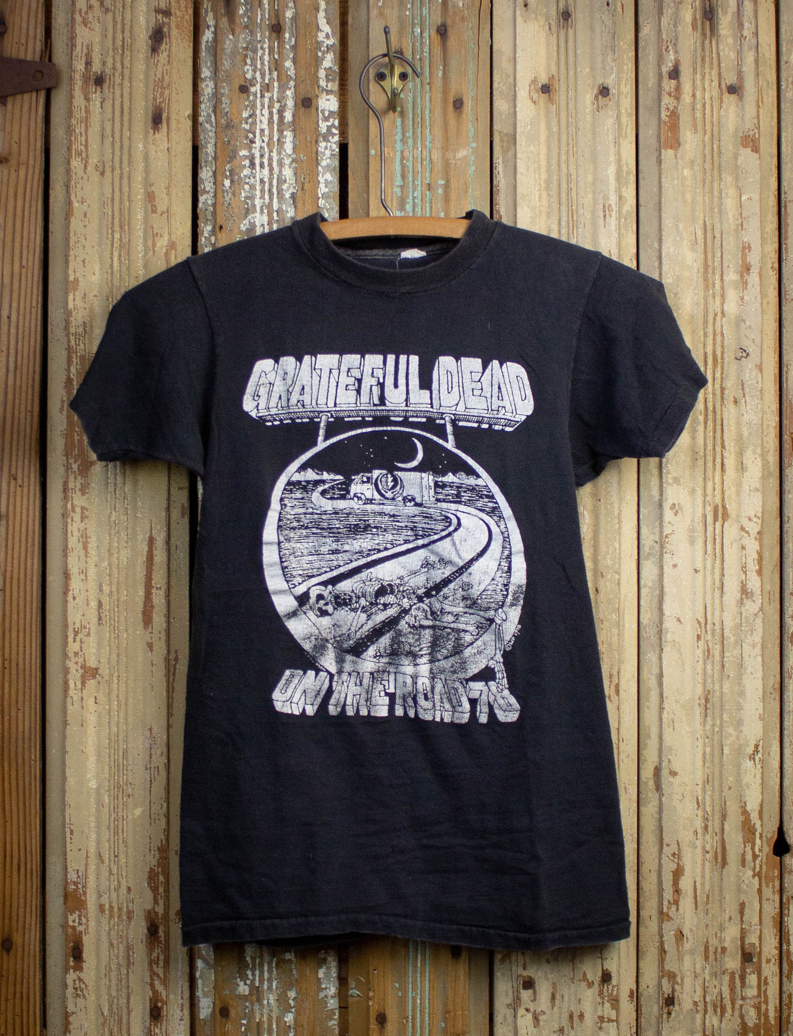 Vintage Grateful Dead On The Road Concert T Shirt 1978 Black XS