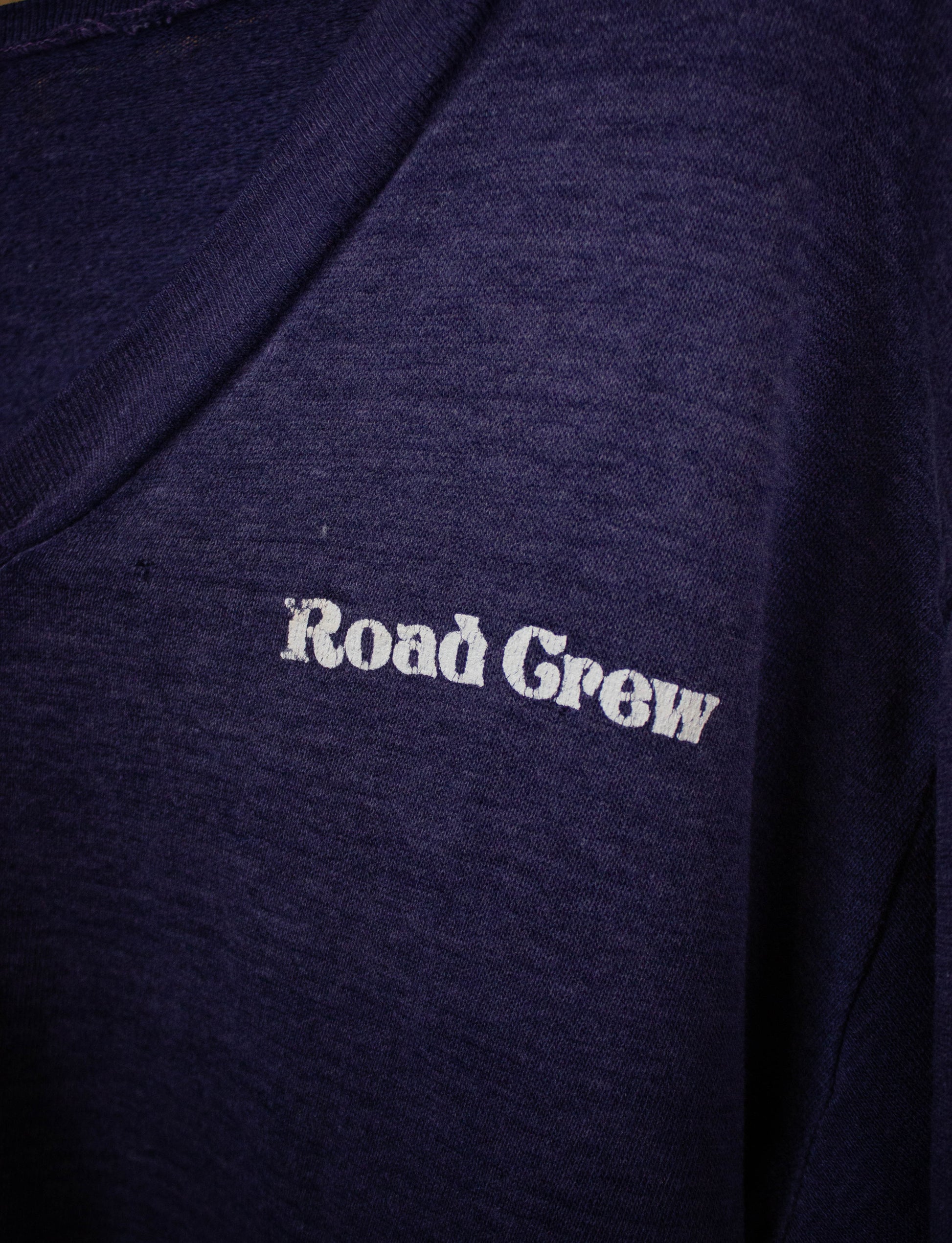 Vintage Grateful Dead Road Crew V Neck Sweatshirt 80s Blue Medium