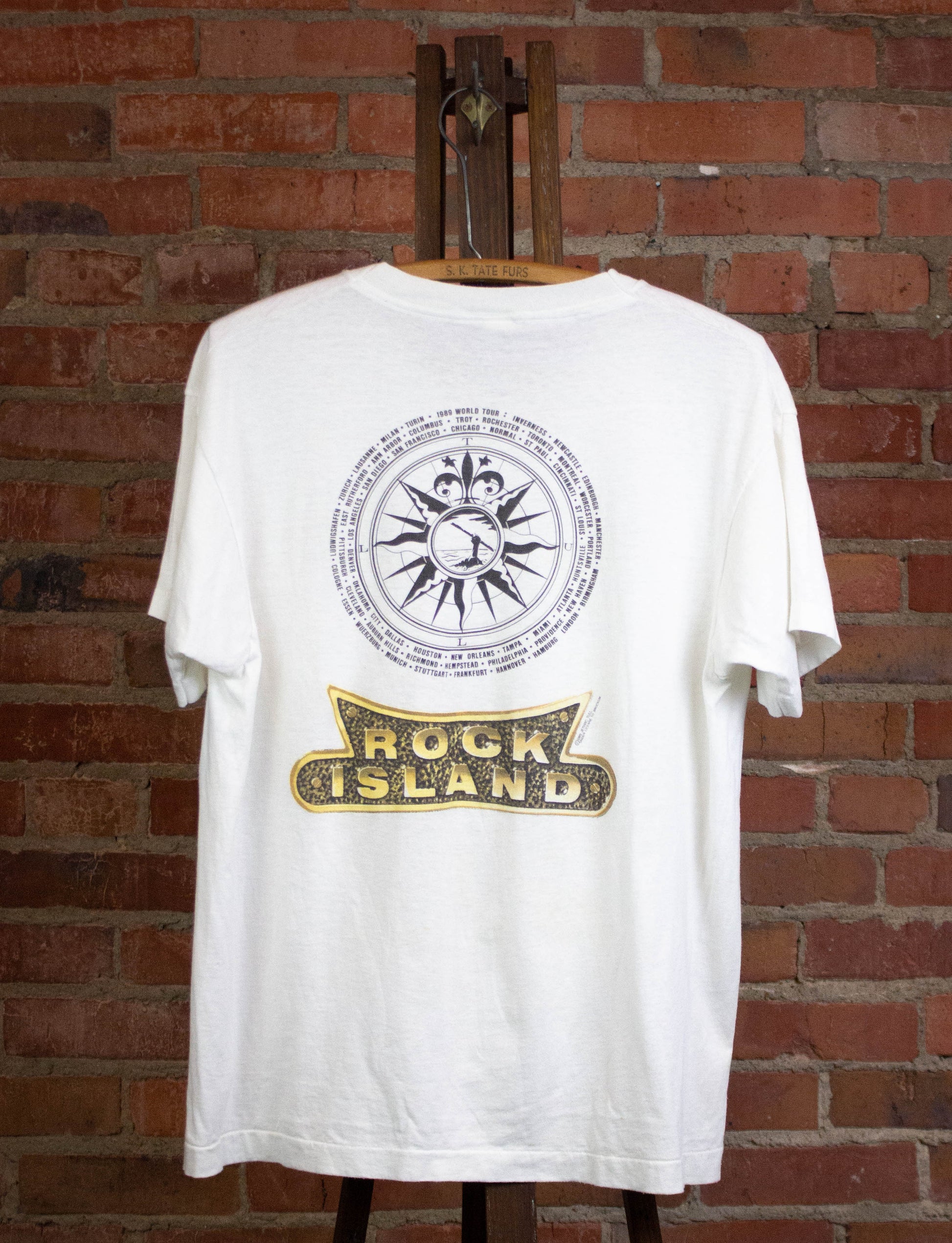 Vintage Jethro Tull 1989 Rock Island Concert T Shirt White Large