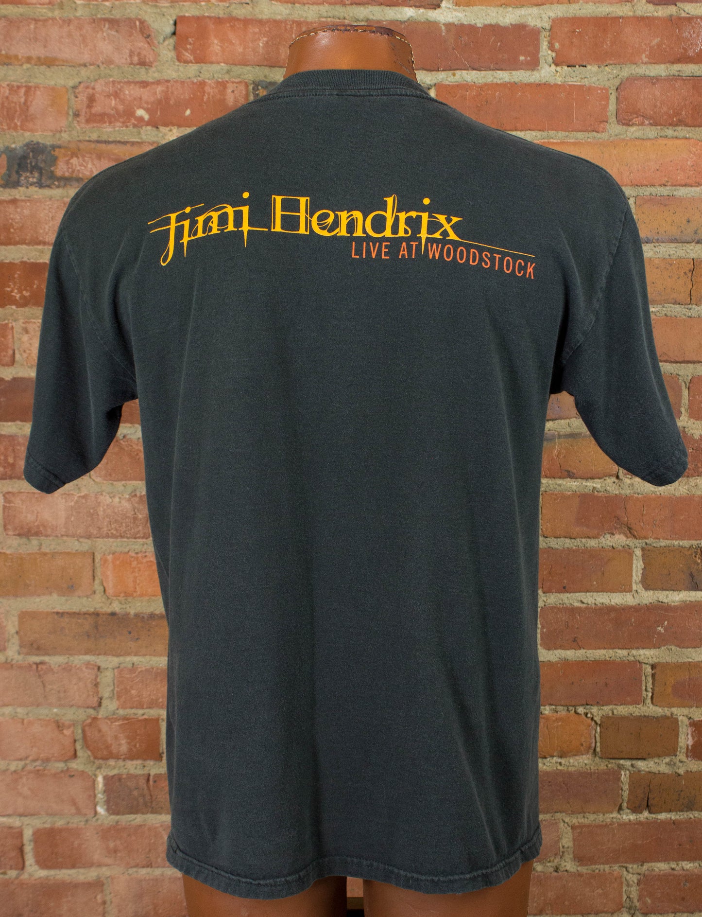 Vintage Jimi Hendrix Concert T Shirt 1999 Live At Woodstock Black Large/XL