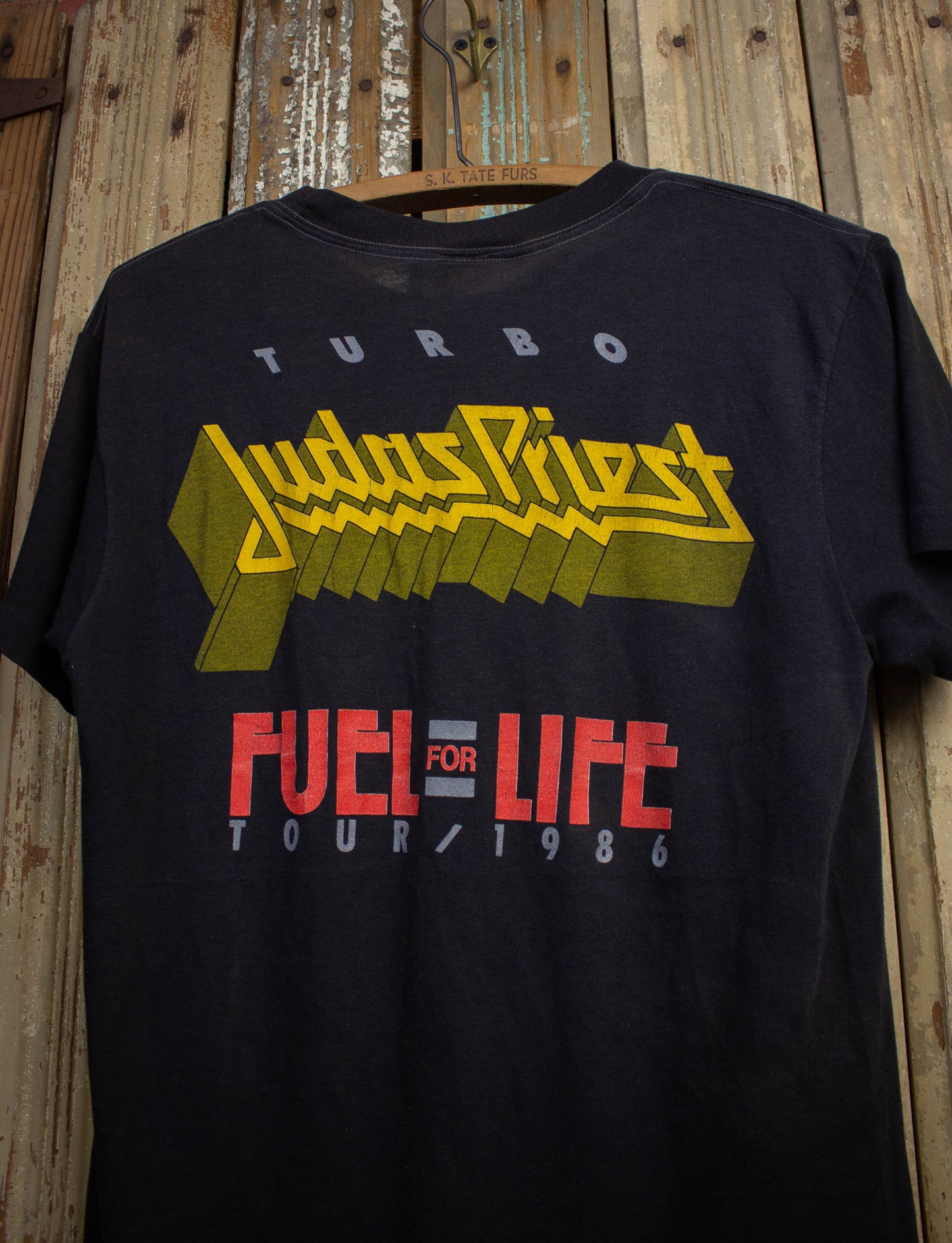 Vintage Judas Priest Fuel For Life Concert T Shirt 1986 Black Medium