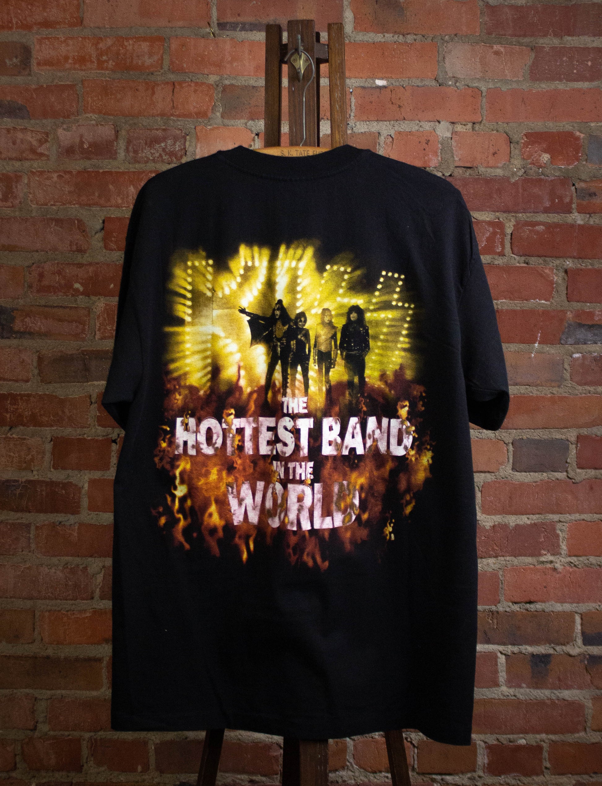 Vintage KISS Alive Worldwide Hottest Band Concert T Shirt 1996-1997 Black XL
