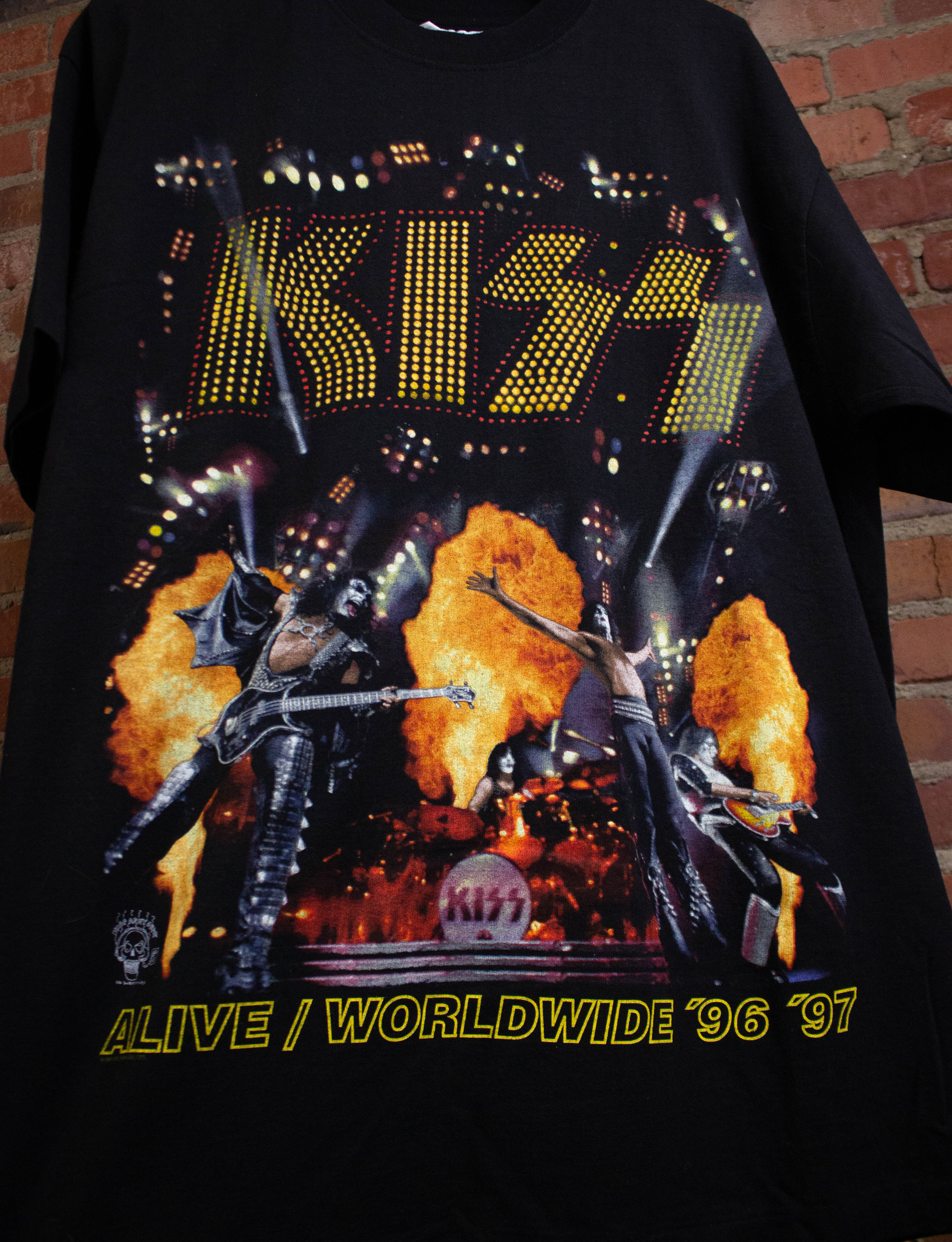 Vintage KISS Alive Worldwide Hottest Band Concert T Shirt 1996 ...