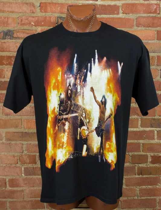 Vintage KISS Concert T Shirt 2000 Rocks Denver I Was There Black XL