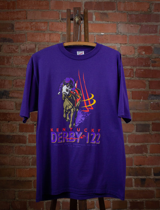 Vintage Kentucky Derby 122 Graphic T Shirt 1996 Purple Large