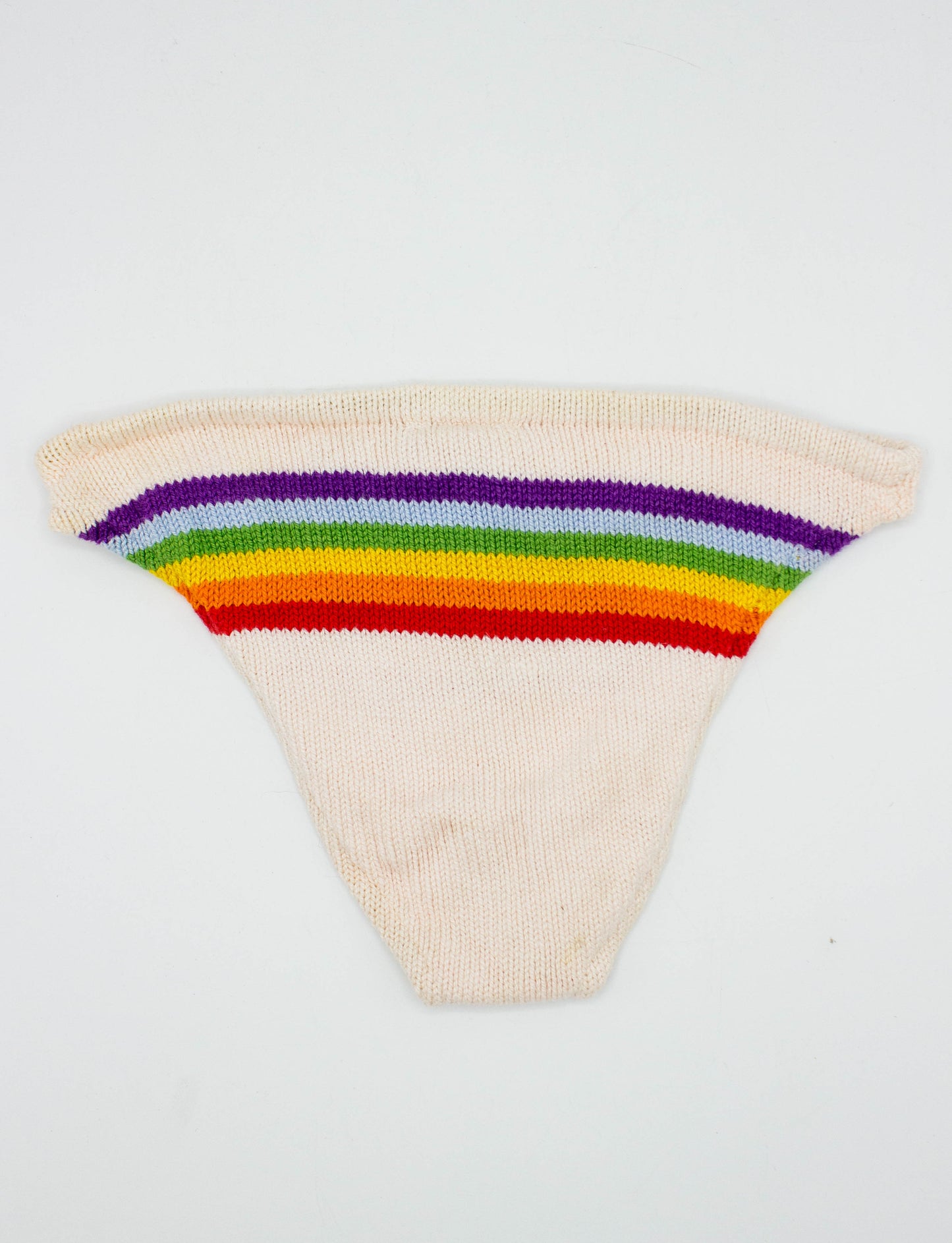 Vintage Kids Rainbow Bathing Suit Bottom 70s Royal Designs Knit Size 2