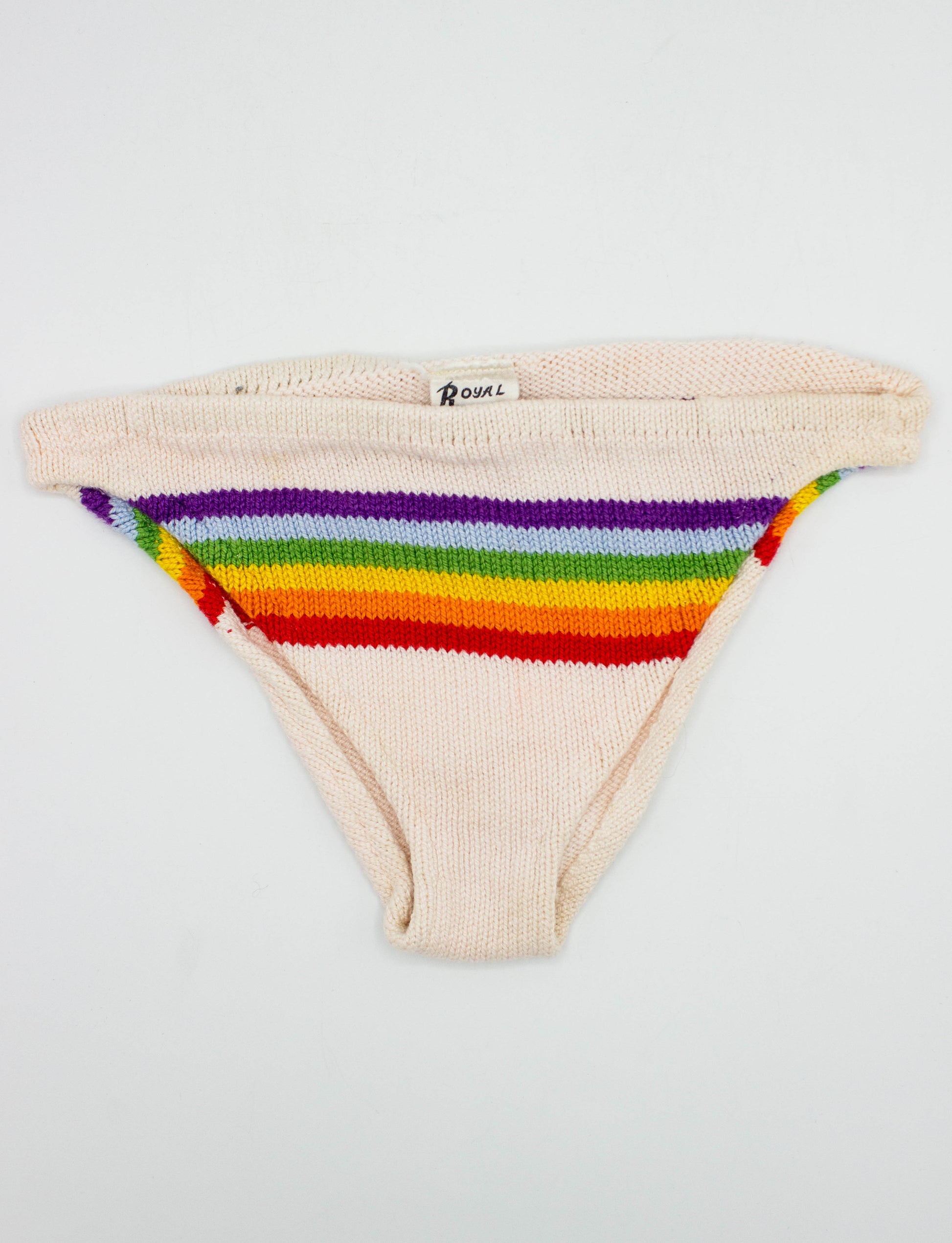 Vintage Kids Rainbow Bathing Suit Bottom 70s Royal Designs Knit Size 2 –  Black Shag Vintage