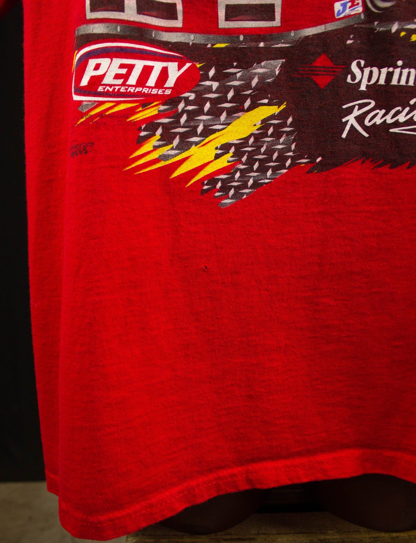 Vintage Kyle Petty Sprint Racing NASCAR Graphic T Shirt 1999 Red and Yellow XL
