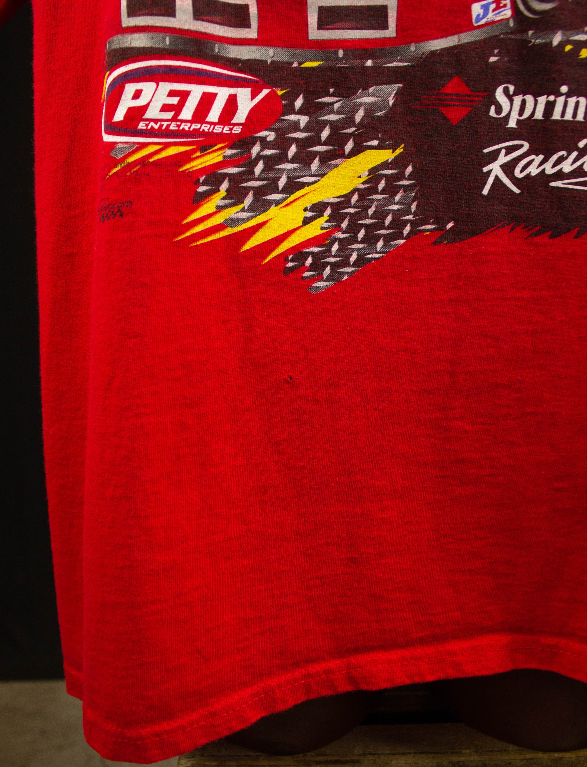 Vintage Kyle Petty Sprint Racing NASCAR Graphic T Shirt 1999 Red and Yellow XL
