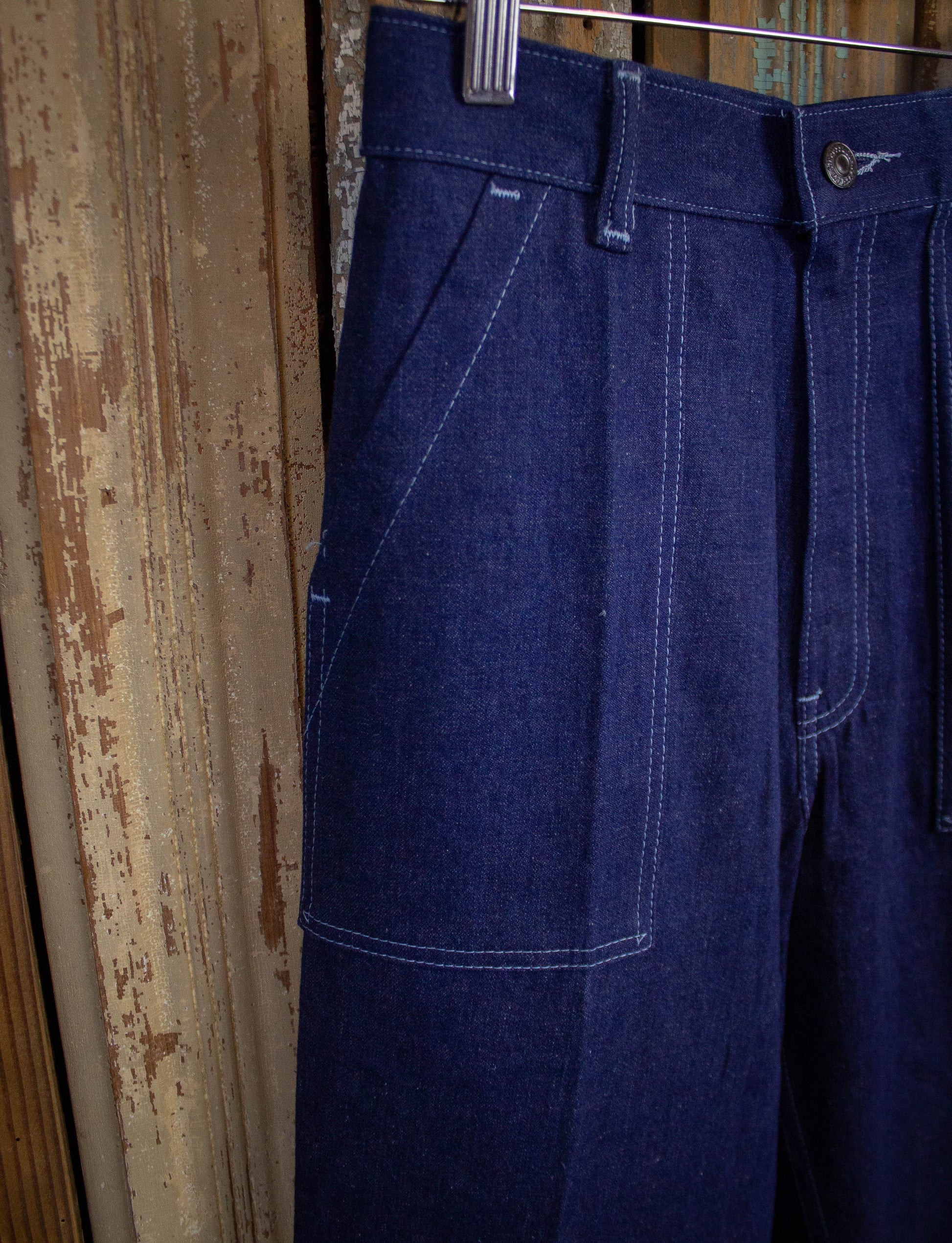 Vintage Levi's Deadstock Carpenter Denim Jeans 1978 Dark Wash 24x34