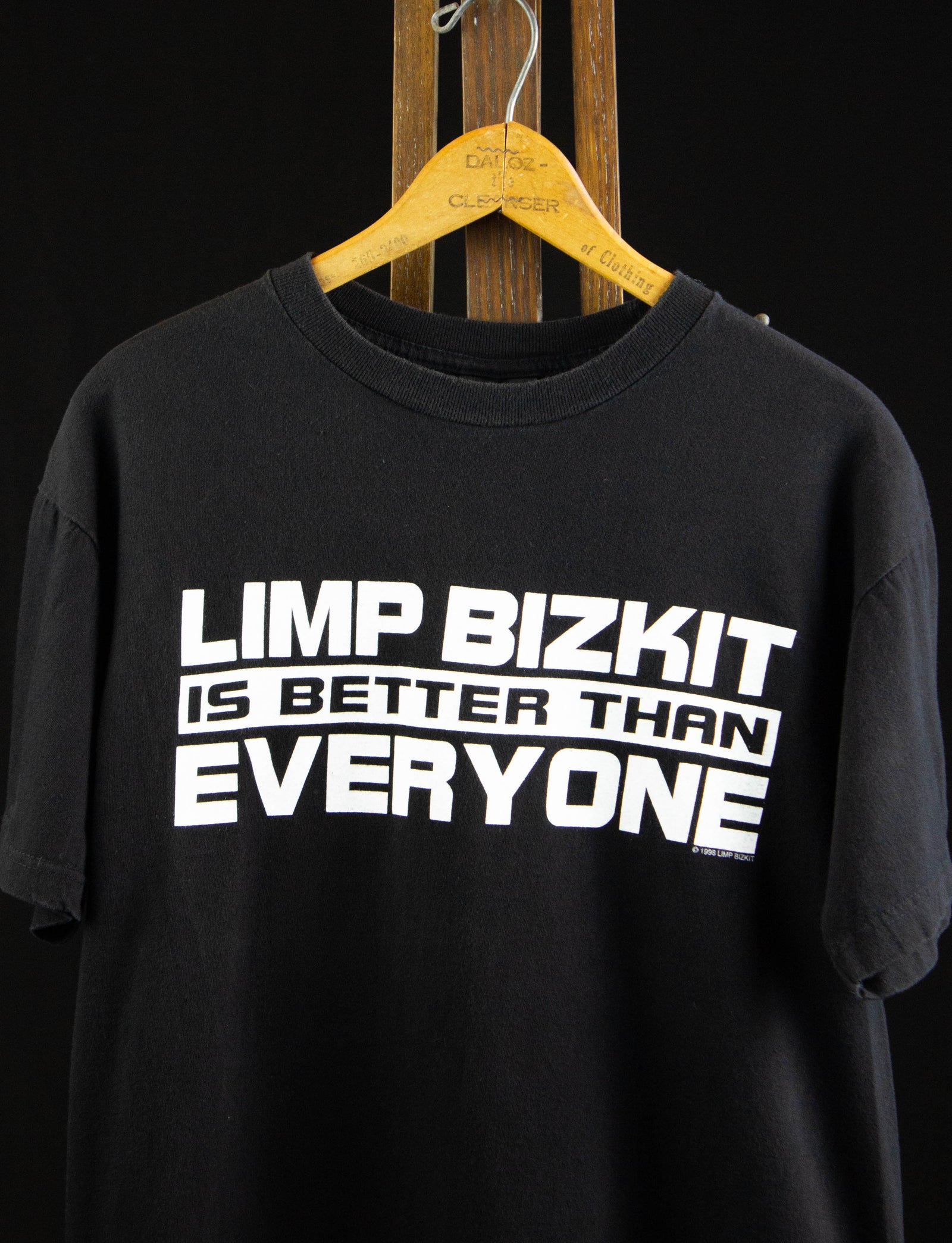 Vintage Limp Bizkit Concert T Shirt 1998 Is Better Than Everyone Black and White Medium