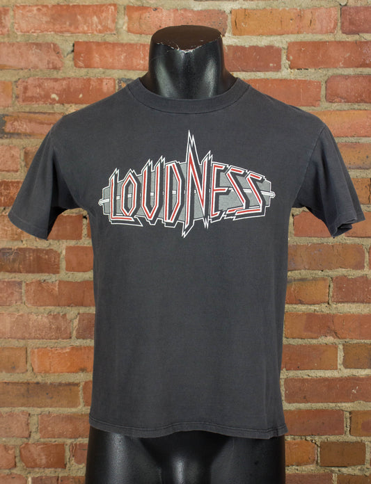 Vintage Loudness Concert T Shirt 1985 Thunder In The East Tour In The West Black and Red Small