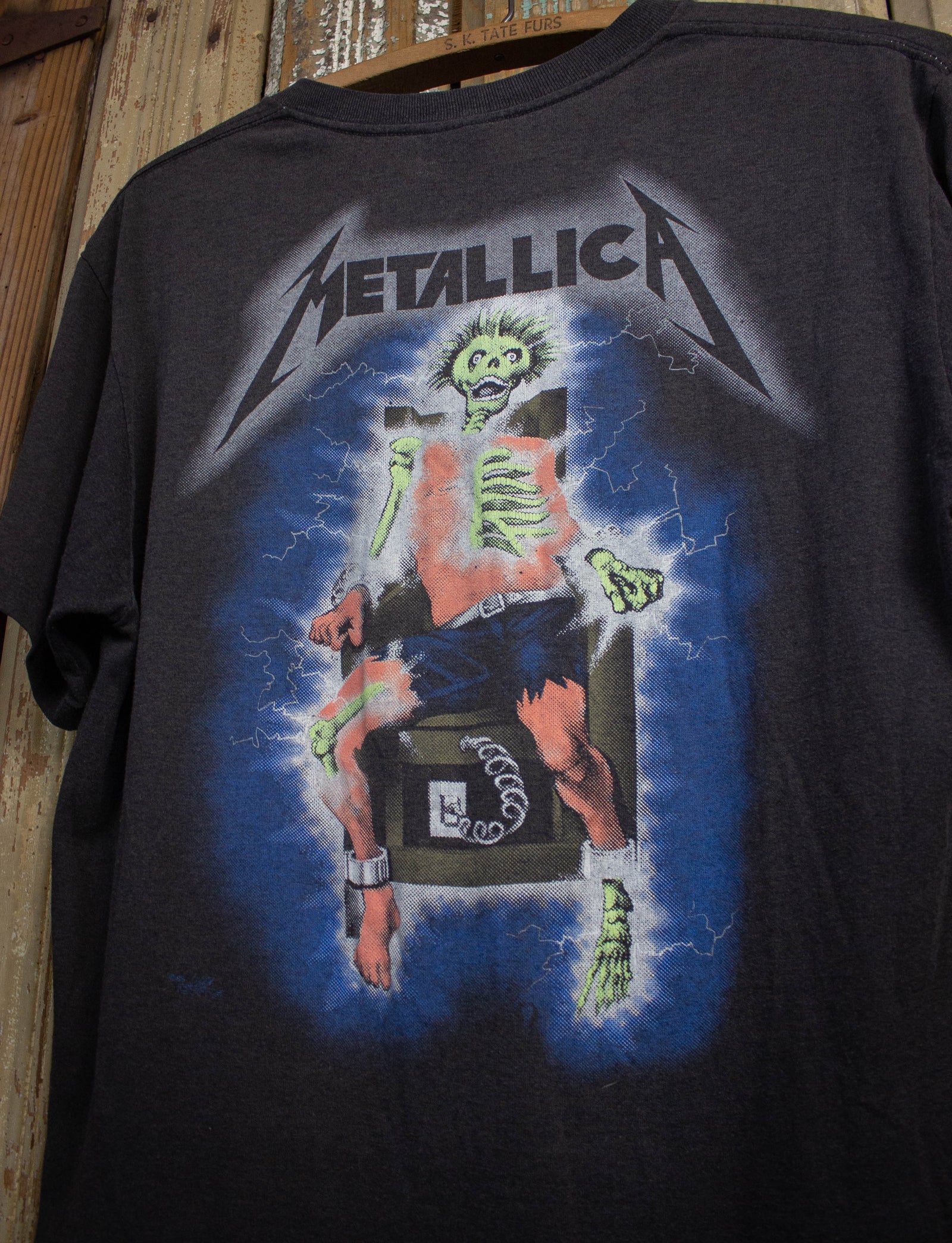 Metallica Ride the Lightning Vintage Tee Washed Black