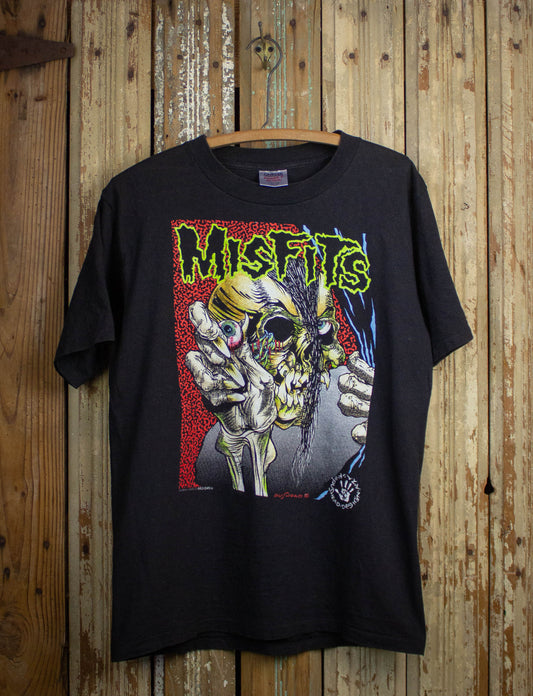 Vintage Misfits Pushead Concert T Shirt 90s Black Large
