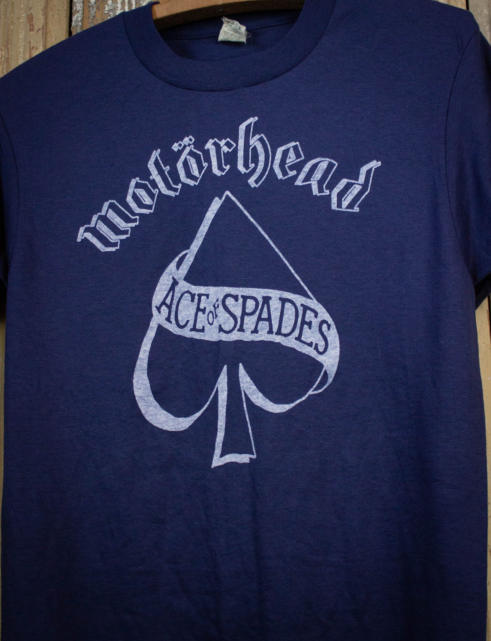 Vintage Motörhead Ace Of Spades Concert T Shirt s Blue Small