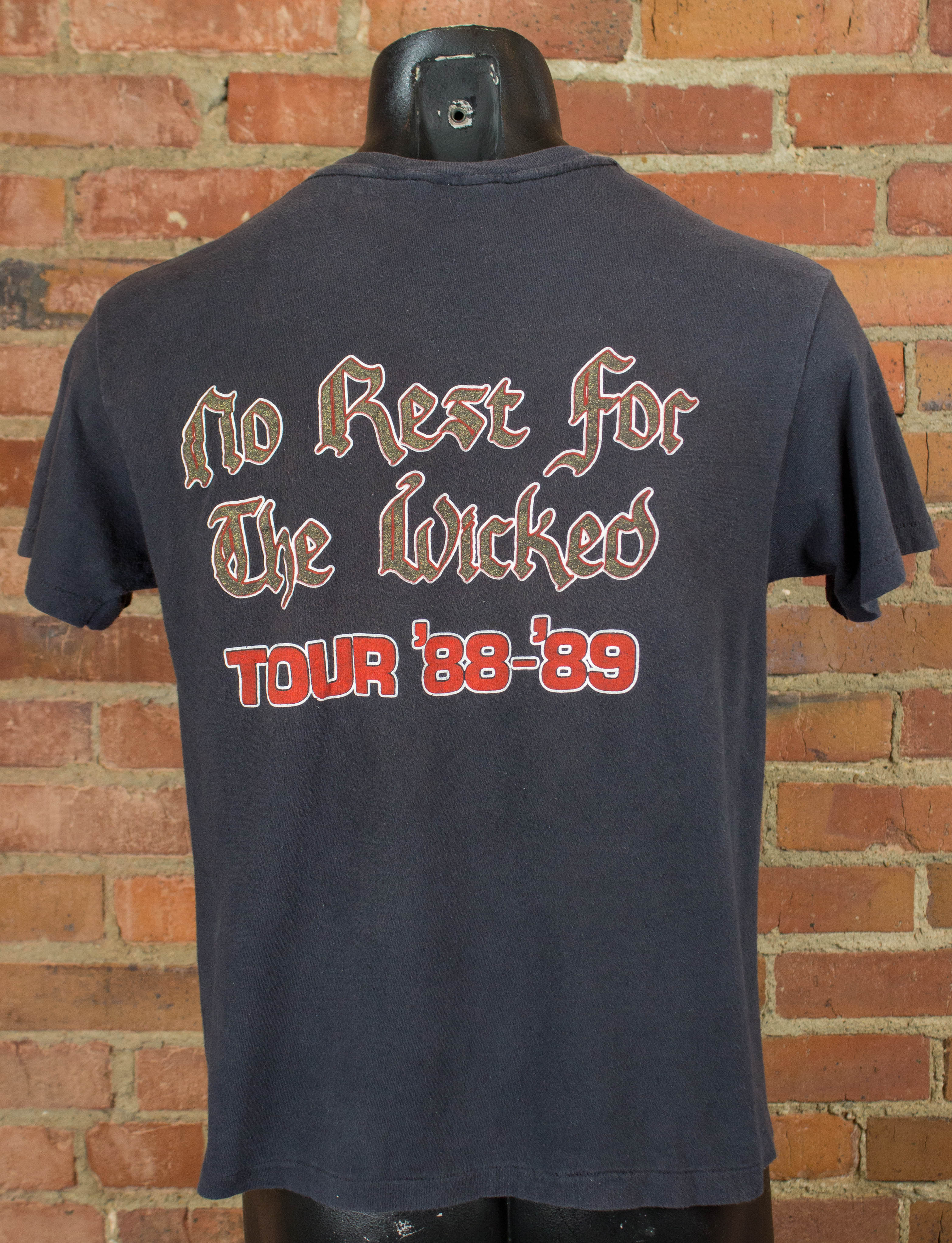Vintage Ozzy Osbourne Concert T Shirt 1988-1989 No Rest For The