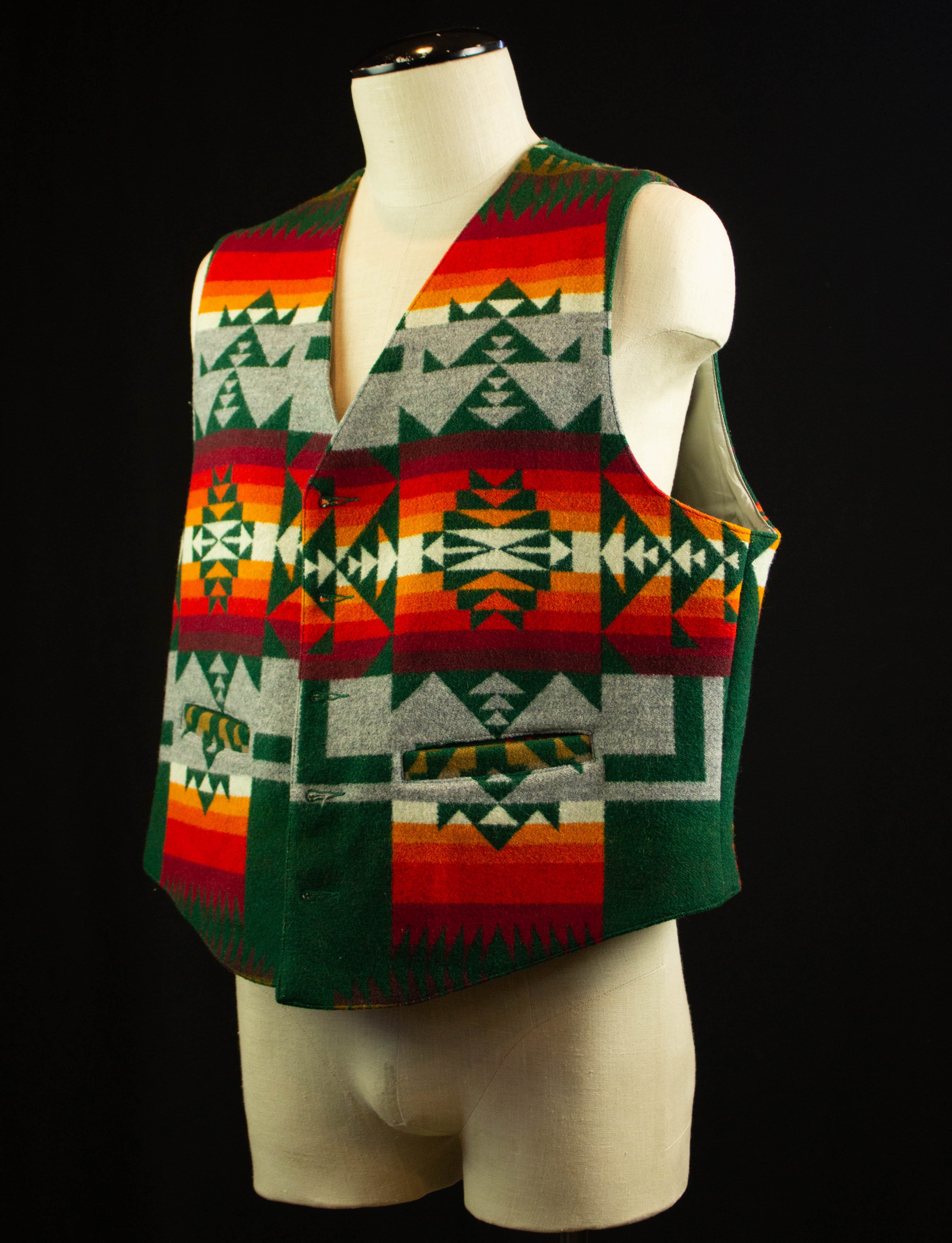 90s PENDLETON wool knit vest L - トップス