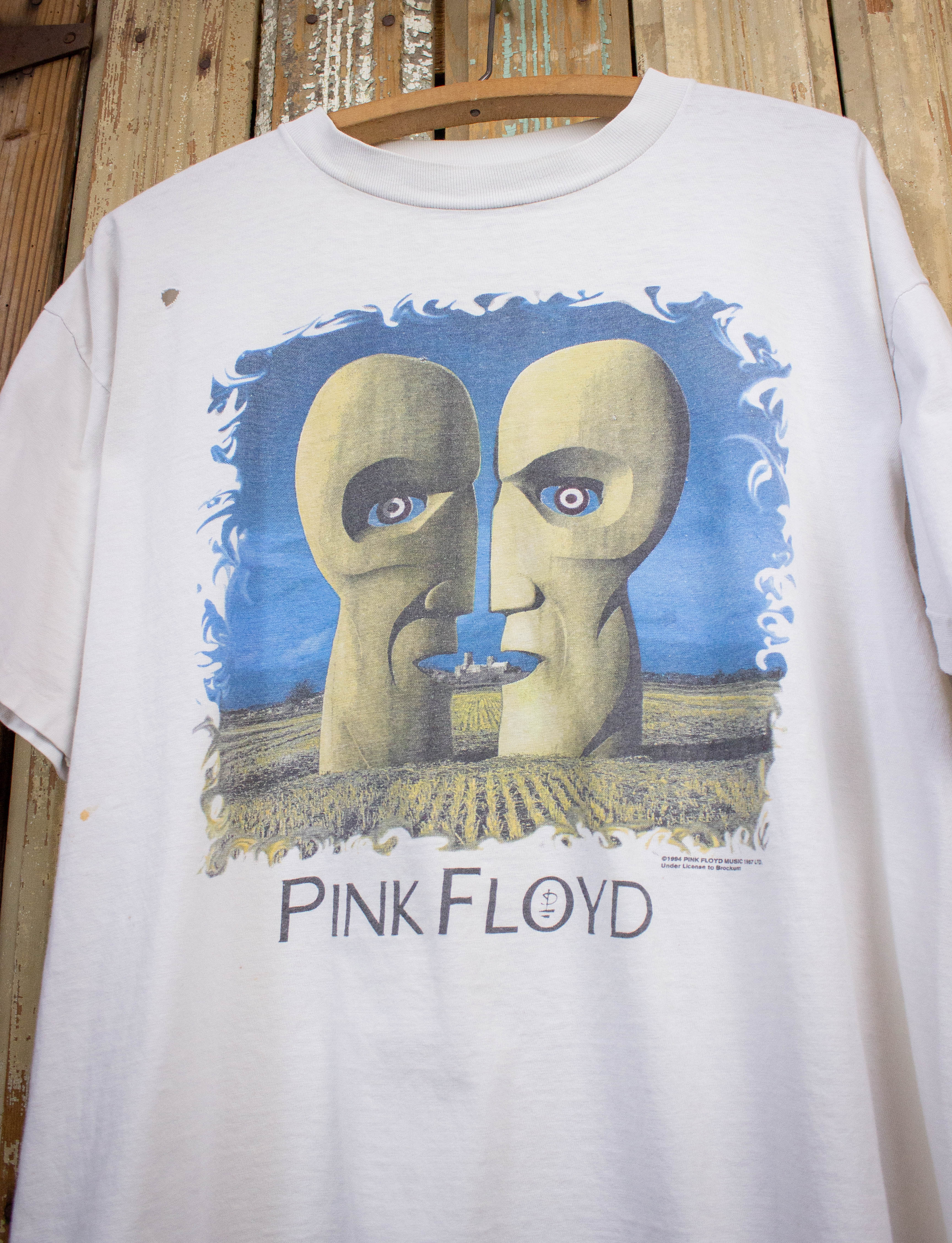 Vintage Pink Floyd Division Bell Concert T Shirt 1994 White XL – Black Shag  Vintage
