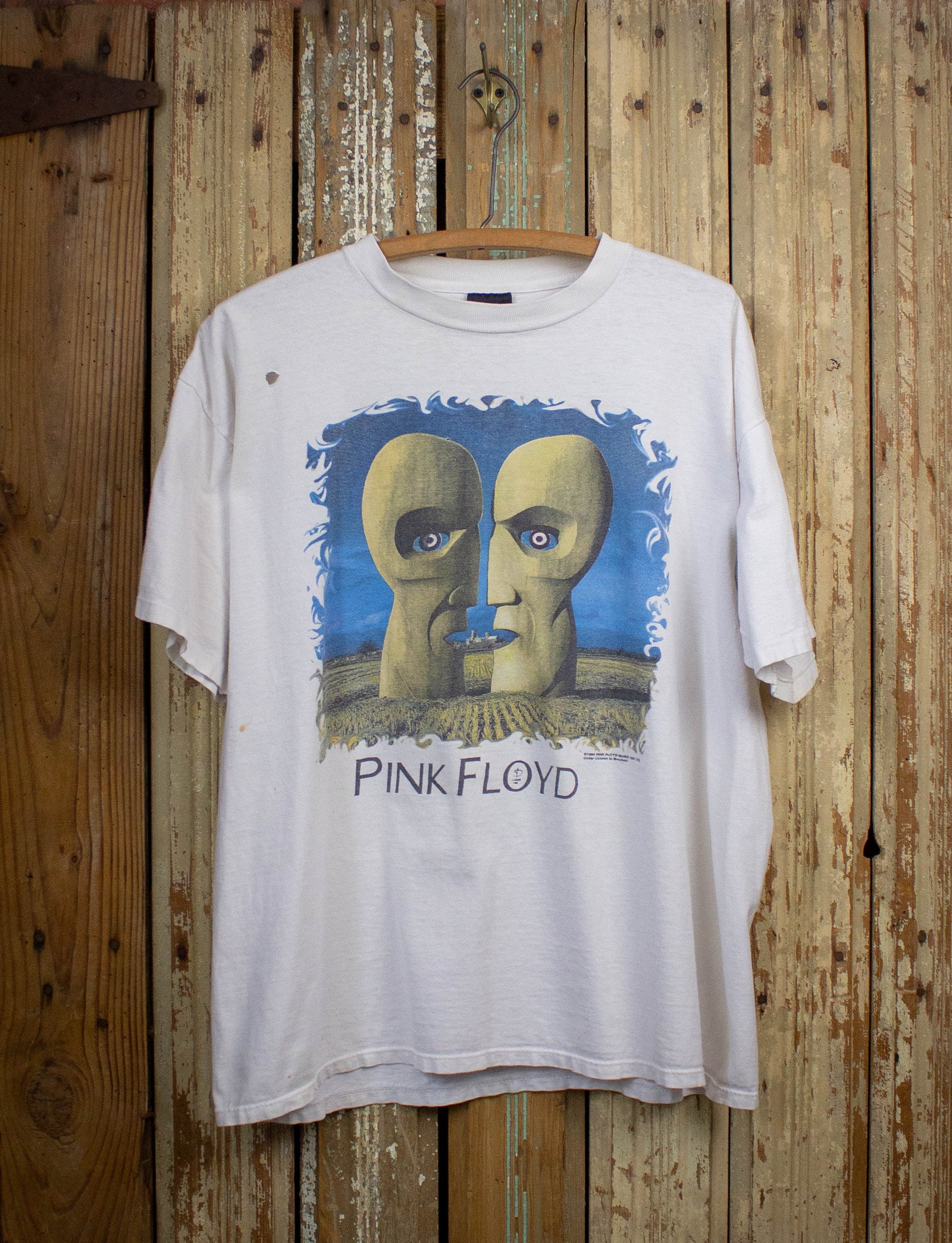 Vintage Pink Floyd Division Bell Concert Shirt 1994 White XL – Black Shag Vintage