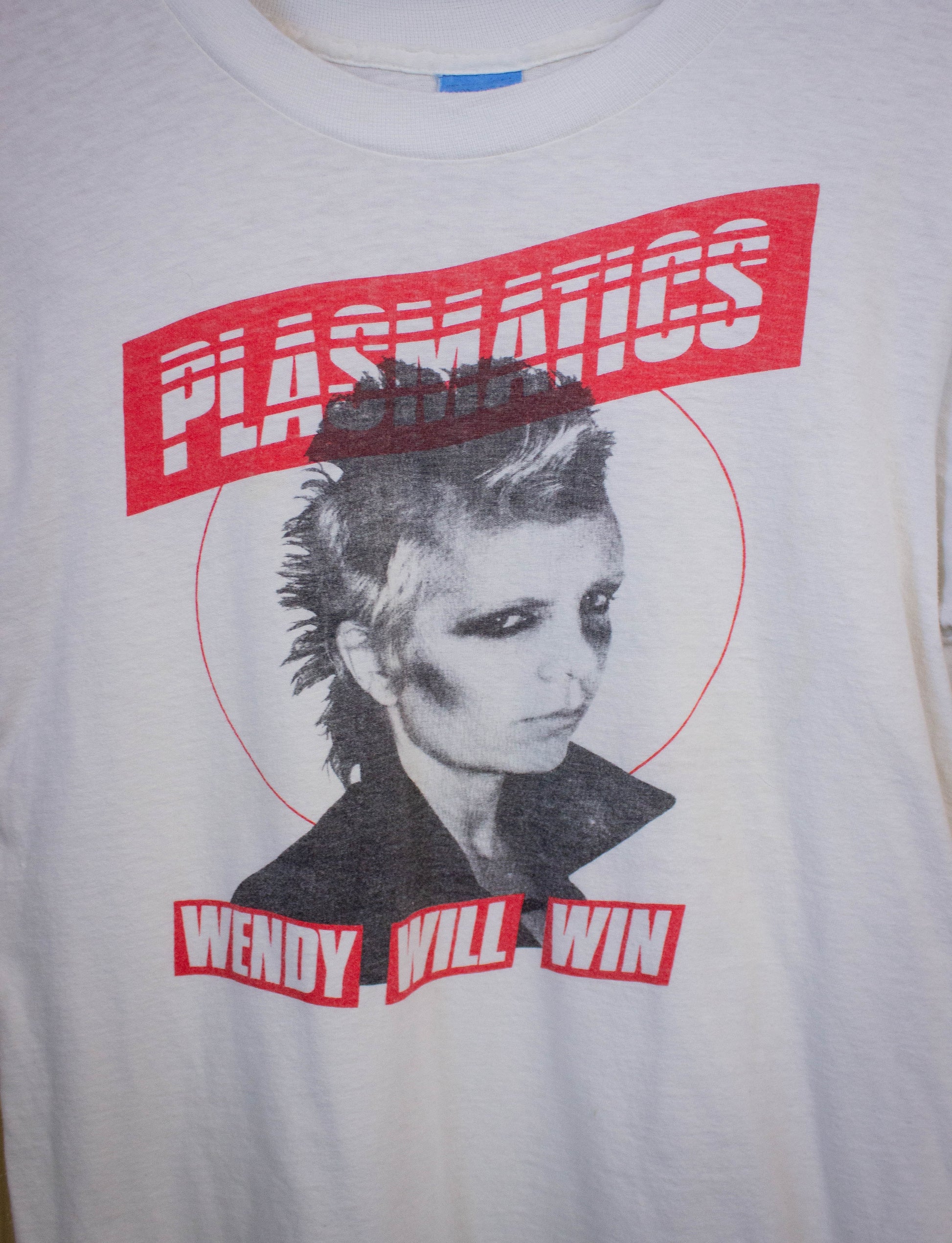 Vintage Plasmatics Wendy Will Win Concert T Shirt 1981 White Medium