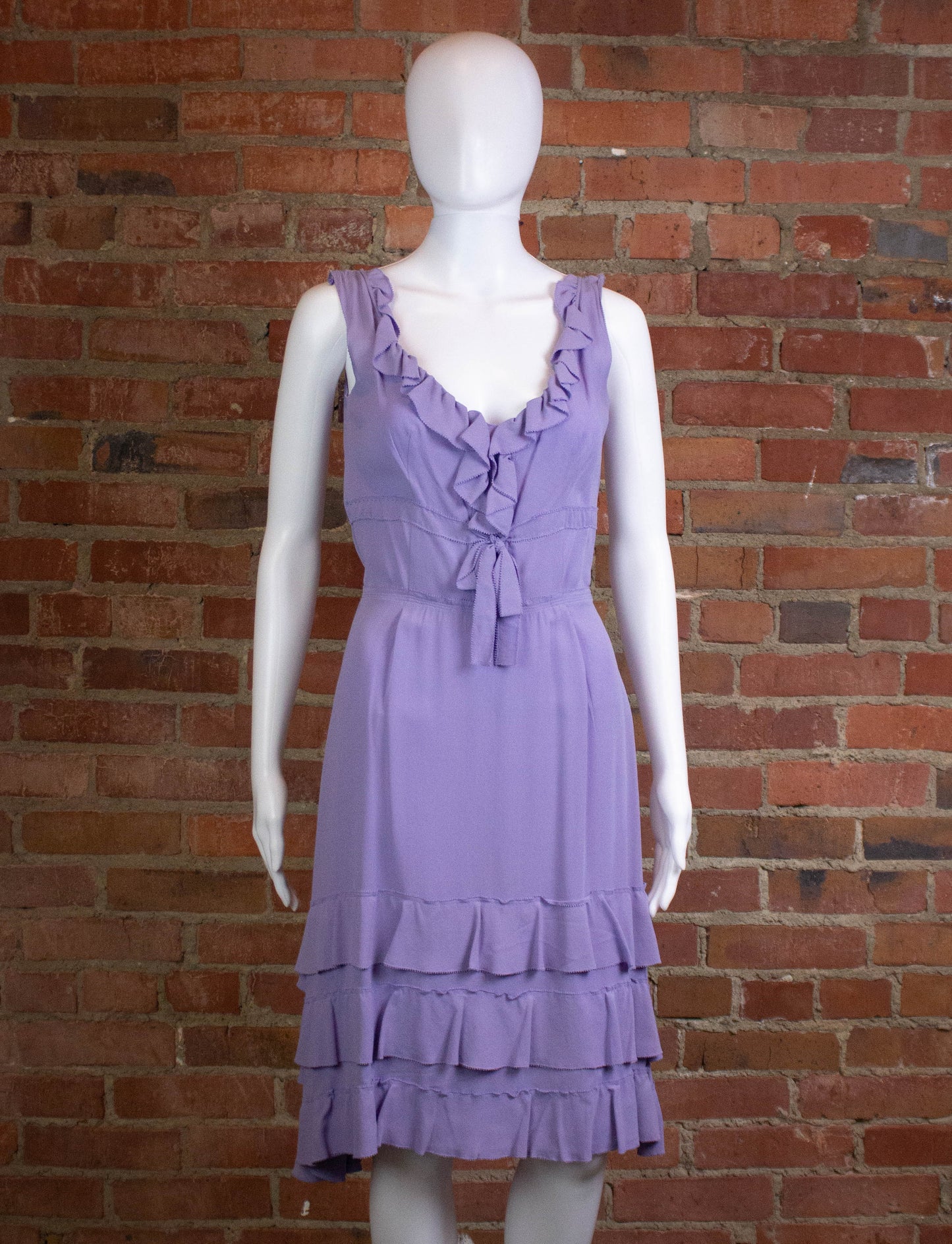 Vintage Prada Lavender Sleeveless Dress Size 40 (XS/S)