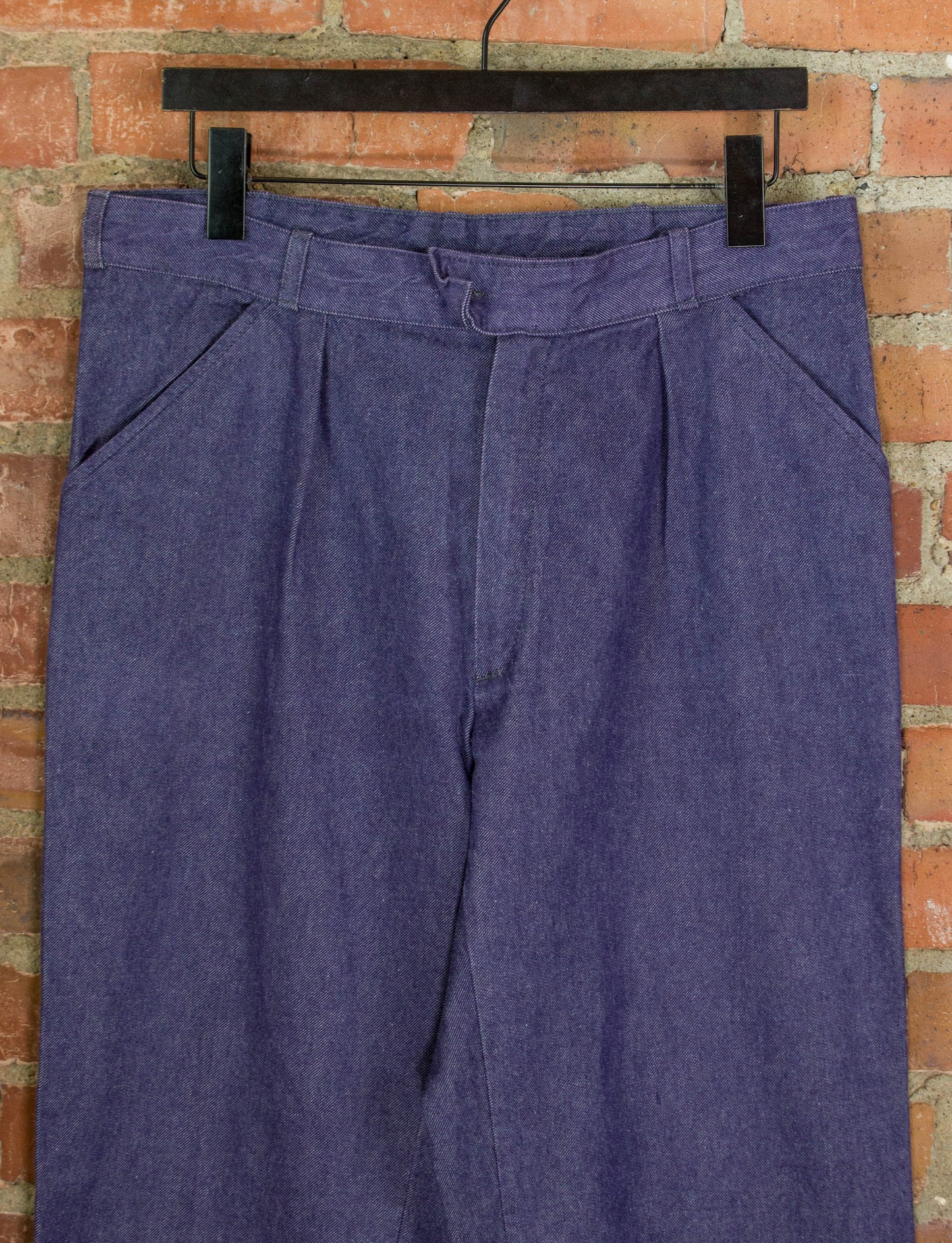 Vintage Purple French Denim Work Pants Size 33x29