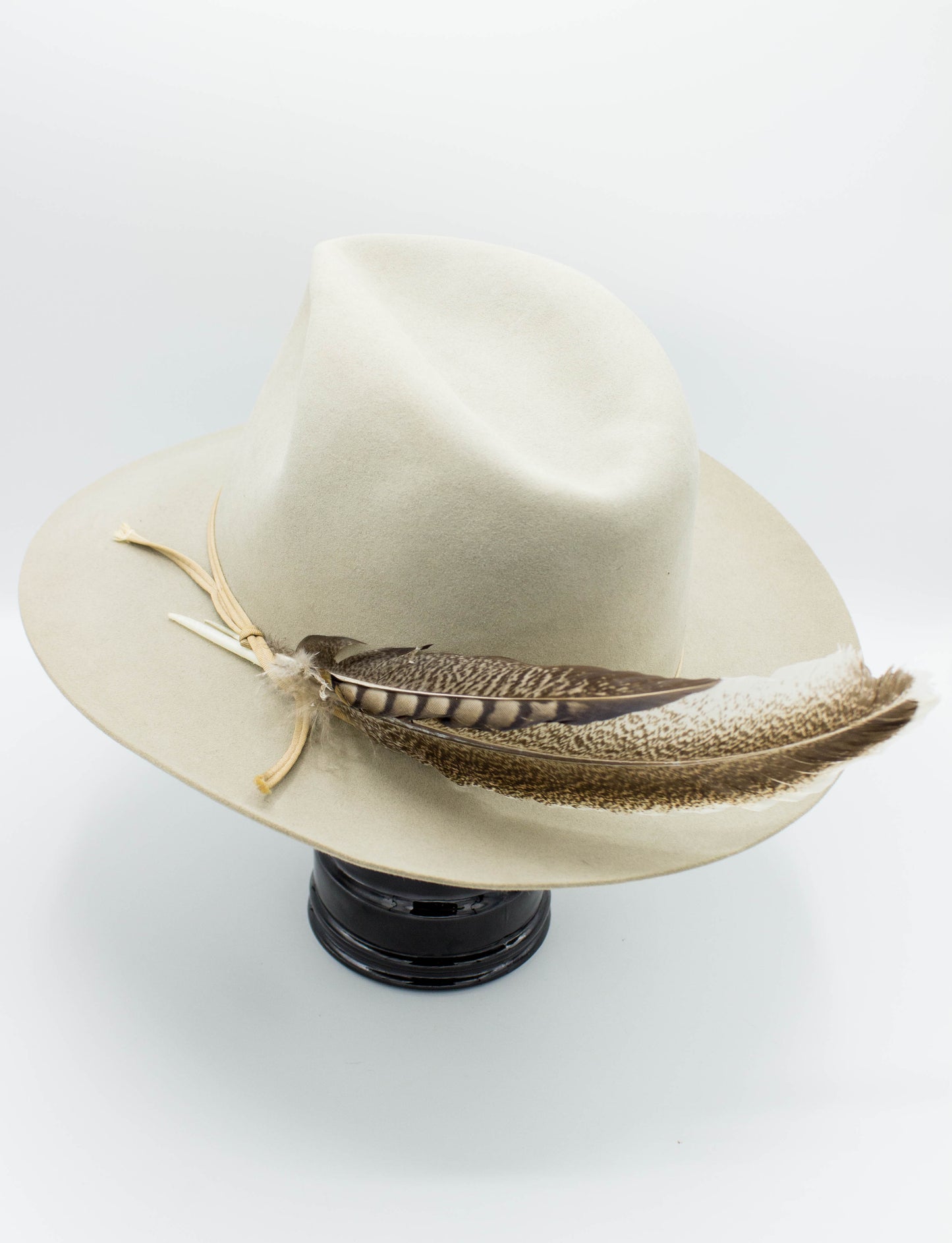 Vintage Resistol 3X Beaver Stone Grey Western Cowboy/Cowgirl Hat Size 7 1/2