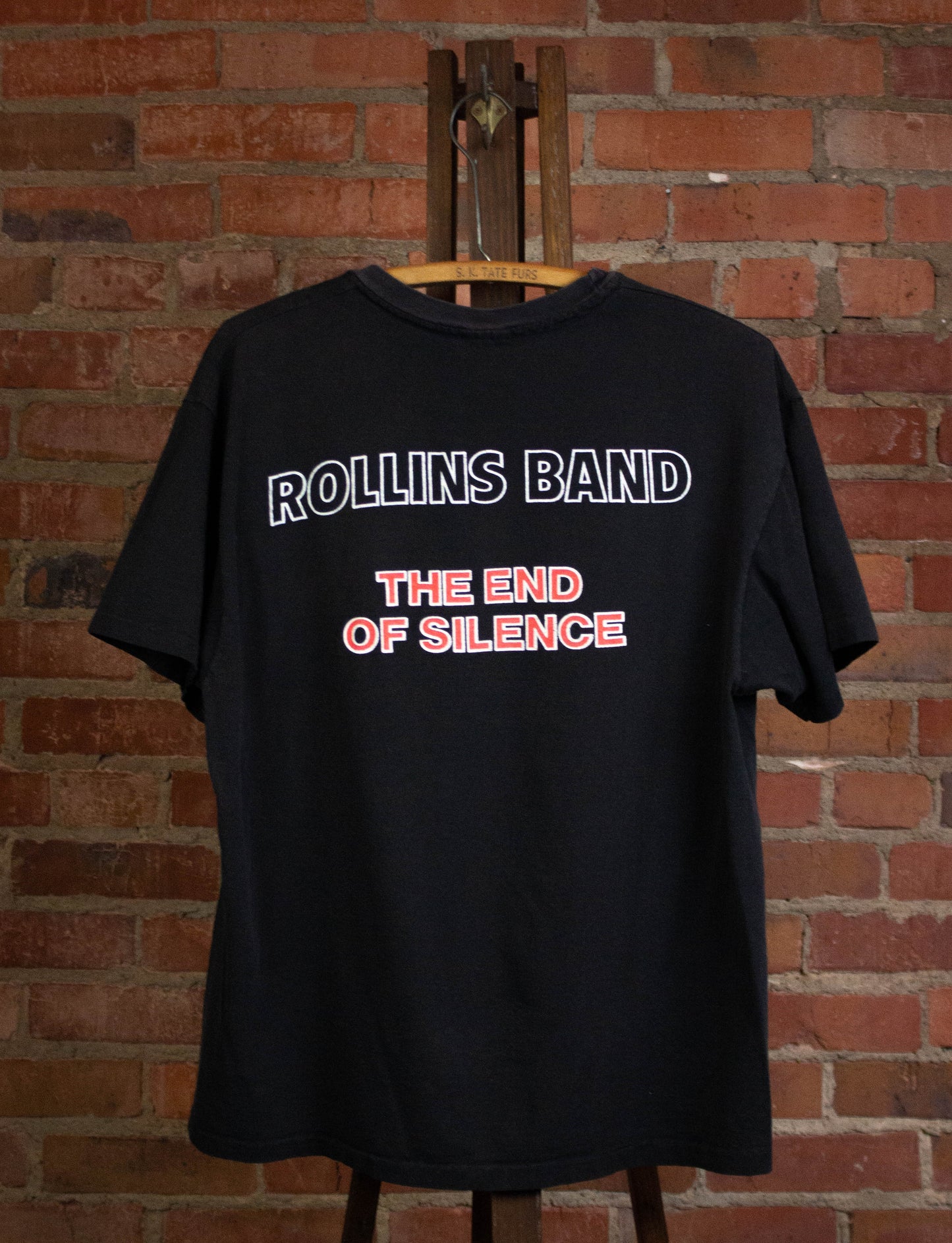 Vintage Rollins Band 1991 The End of Silence Concert T Shirt Black XL