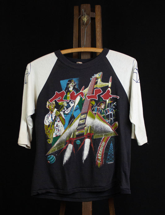 Vintage Rush 1982 Signals New World Tour Raglan Concert T Shirt Small