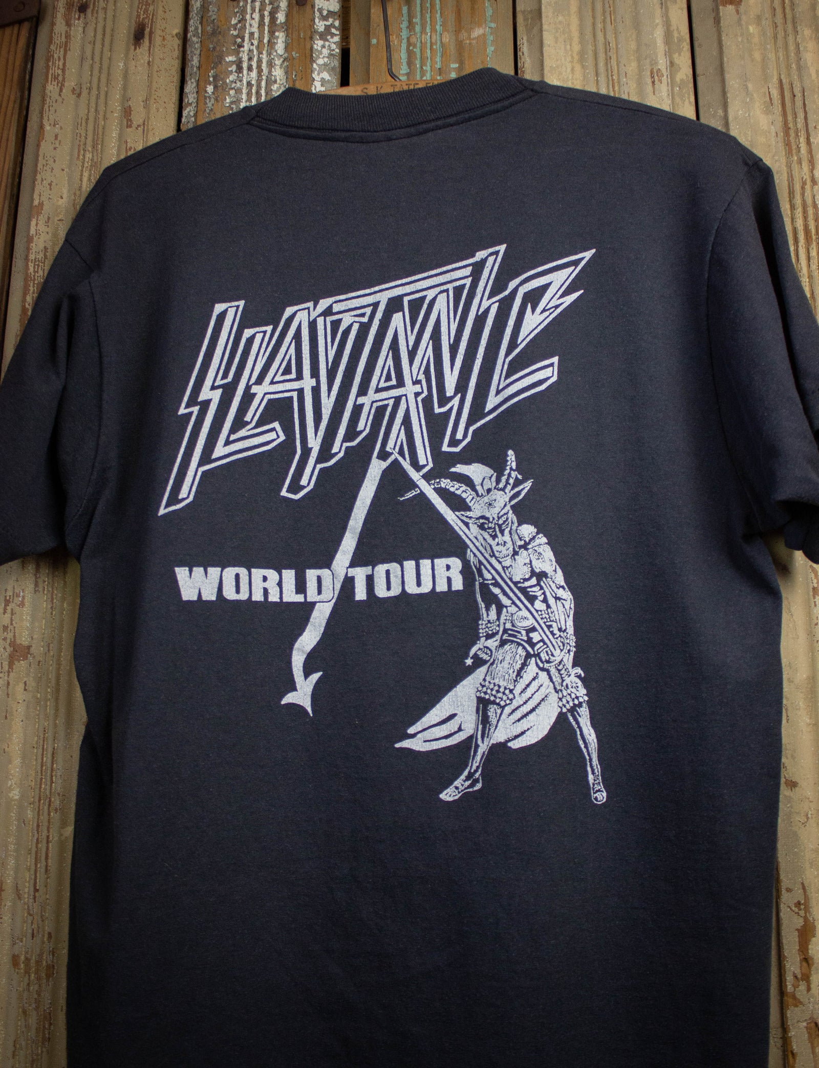 19,950円激レア 80s Slayer スレイヤー ツアー Tシャツ ヘヴィメタル