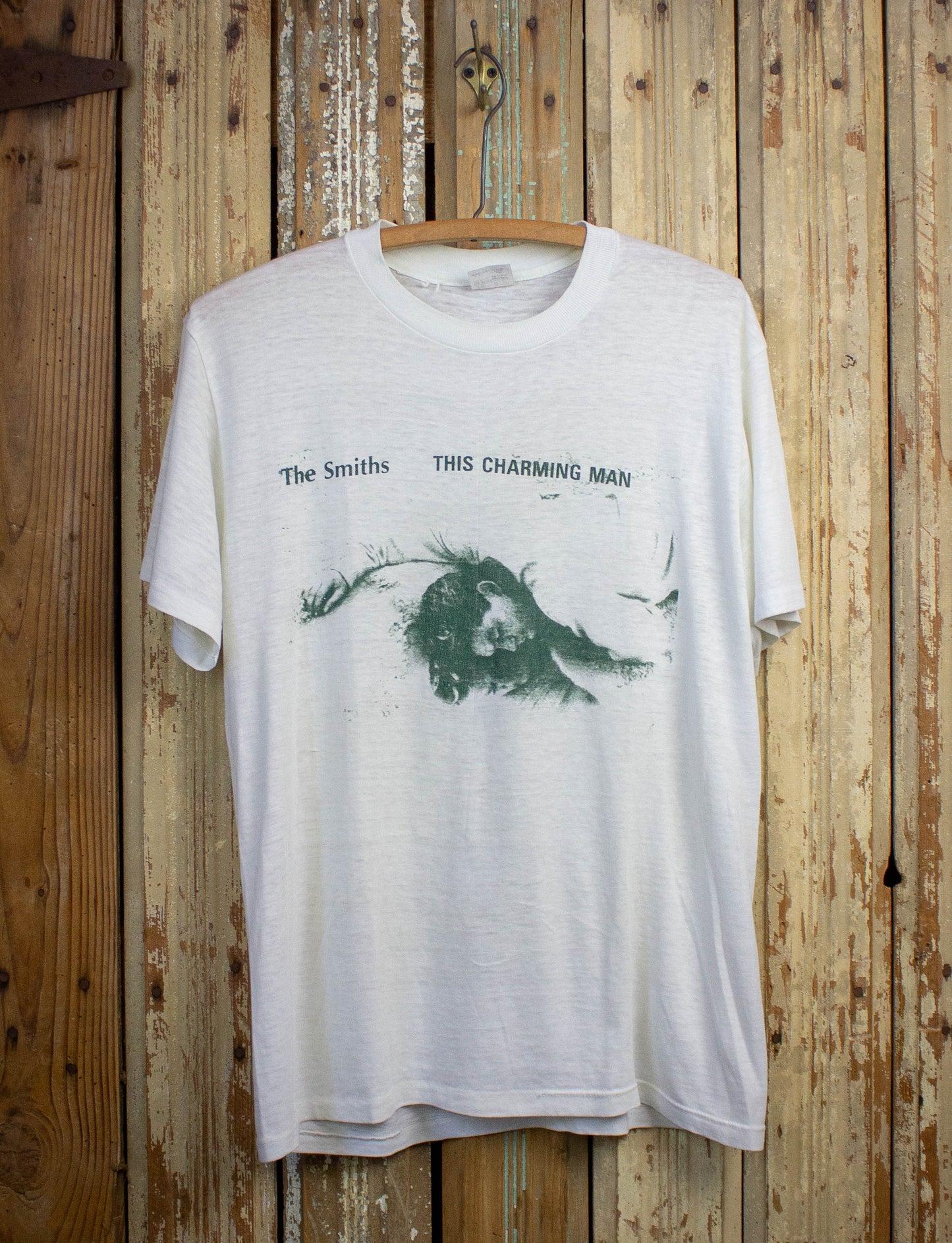 Vintage Smiths Charming Man Concert T Shirt 80s White Large